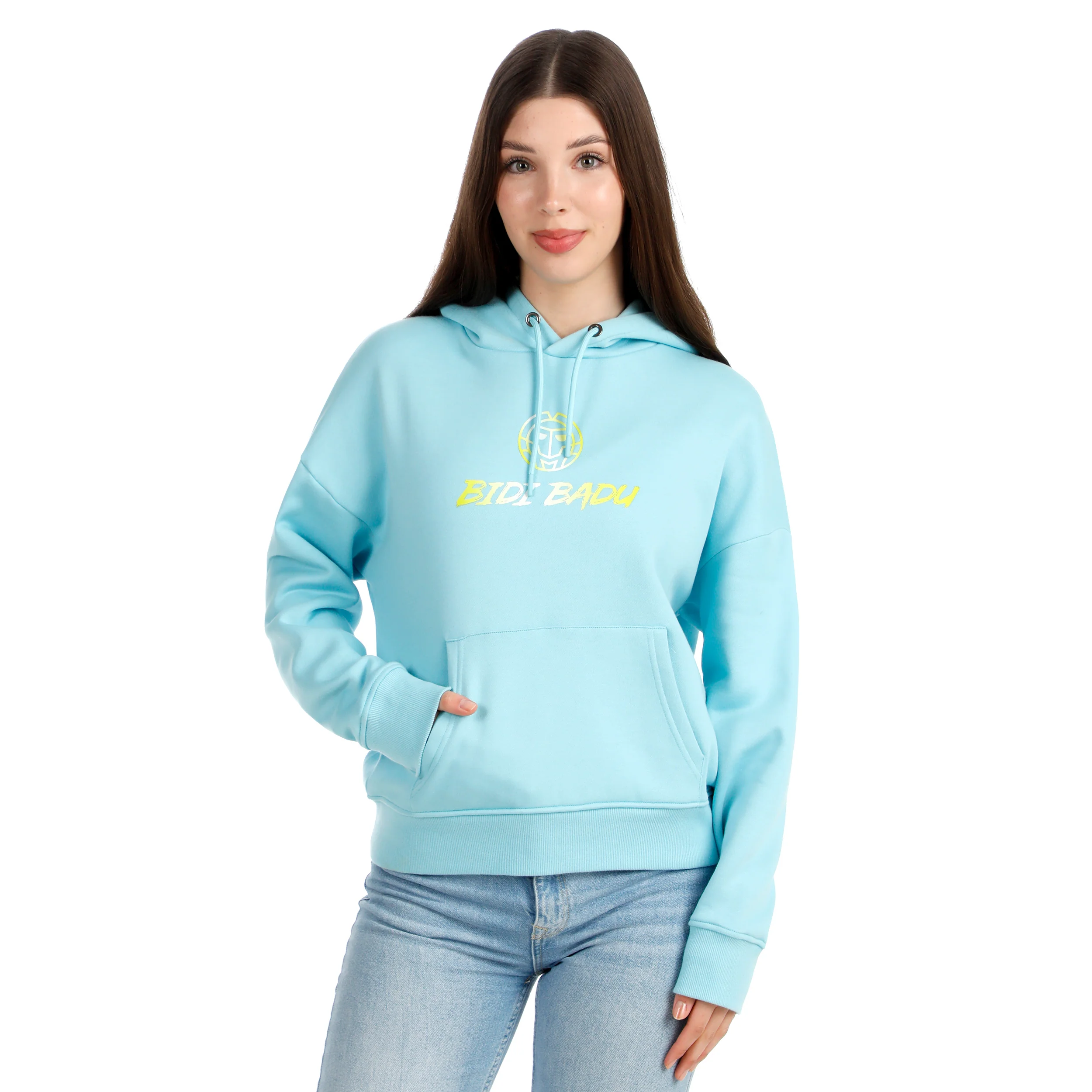 Out of Control Logo Hoody Damen-blau - Image 5