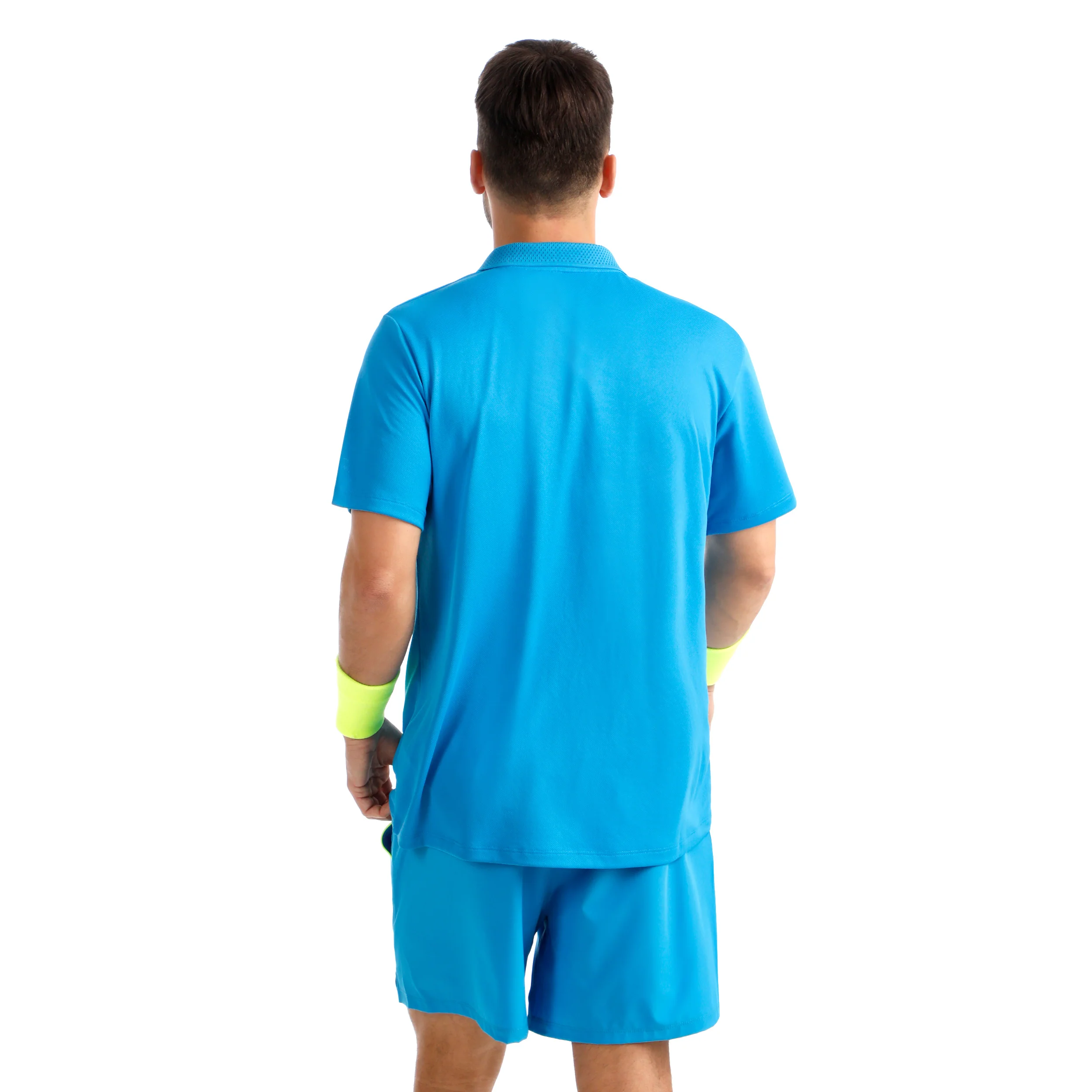 Out of Control Polo Herren - blau, neongelb - Image 5