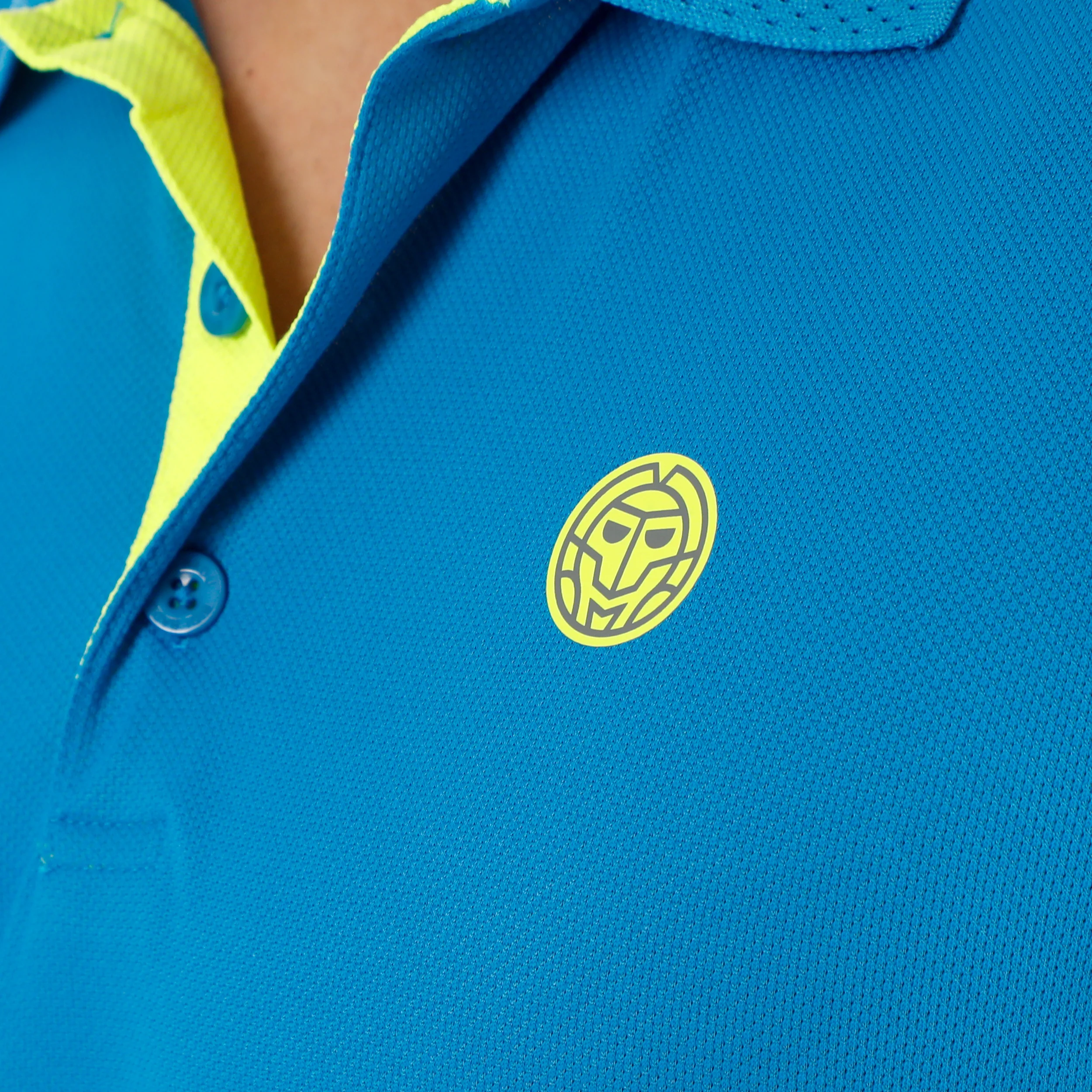 Out of Control Polo Herren - blau, neongelb - Image 6