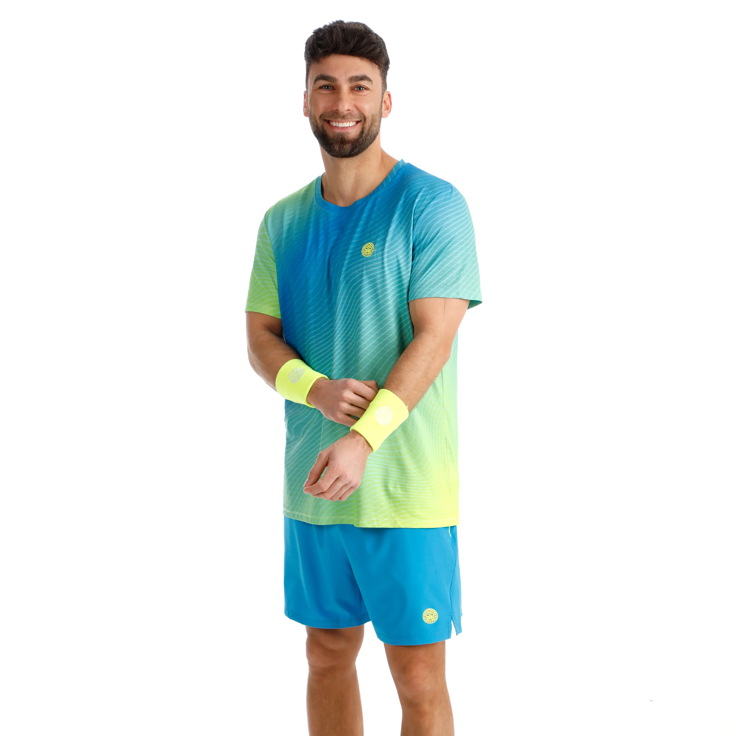 Out of Control T-Shirt Herren-blau, neongelb - Image 4
