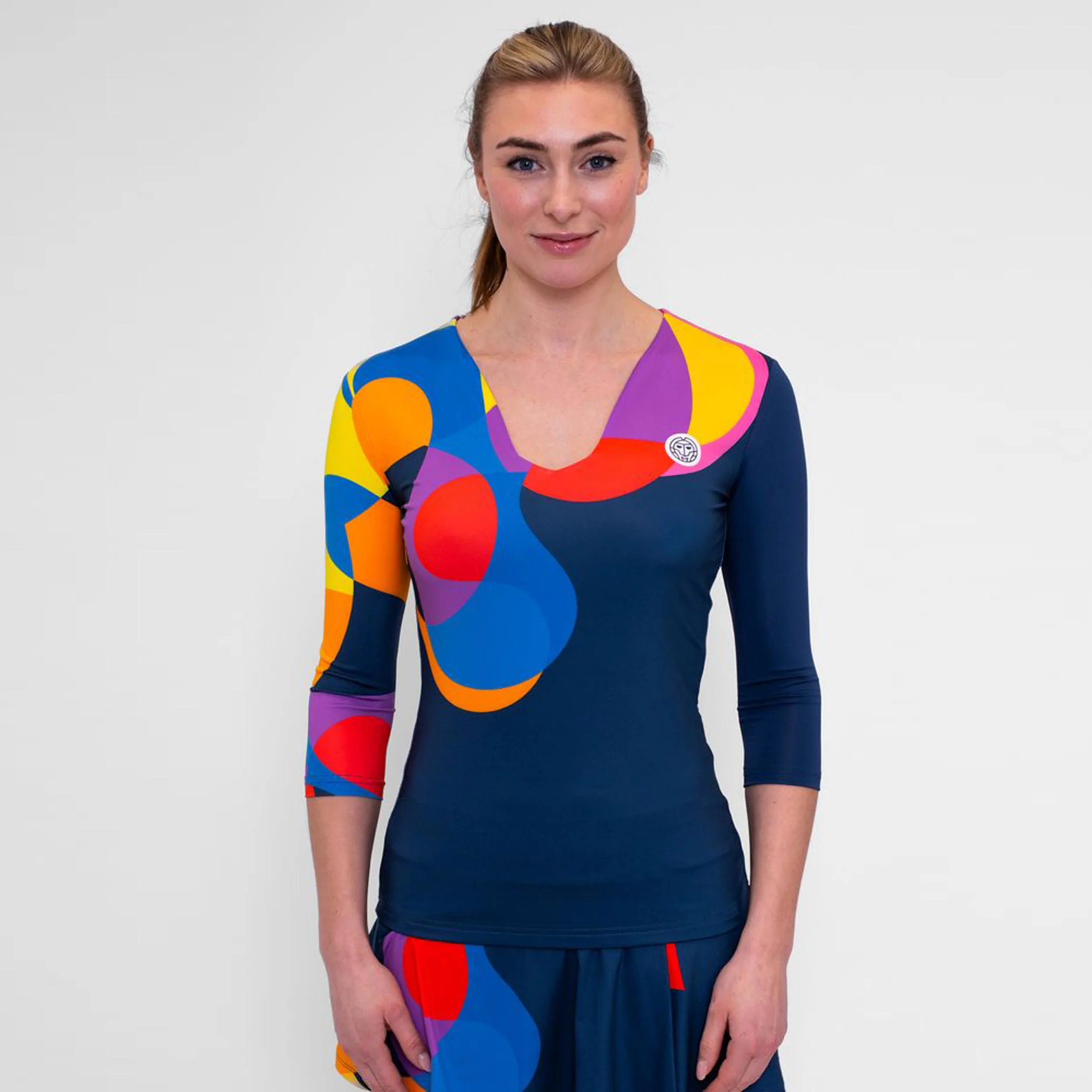 Twiggy Longsleeve Damen-Dunkelblau,Mehrfarbig