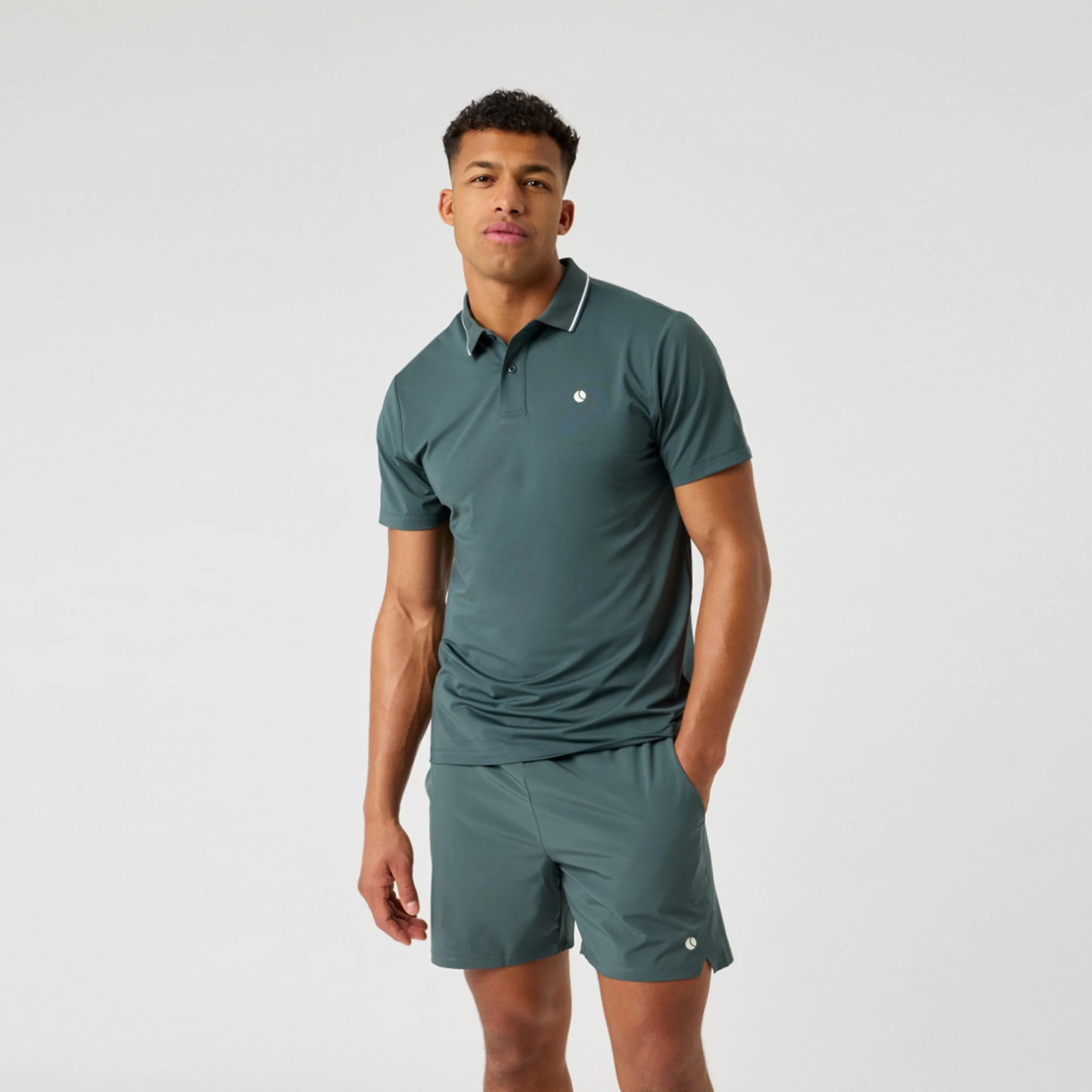 Ace Polo Herren - dunkelgrün