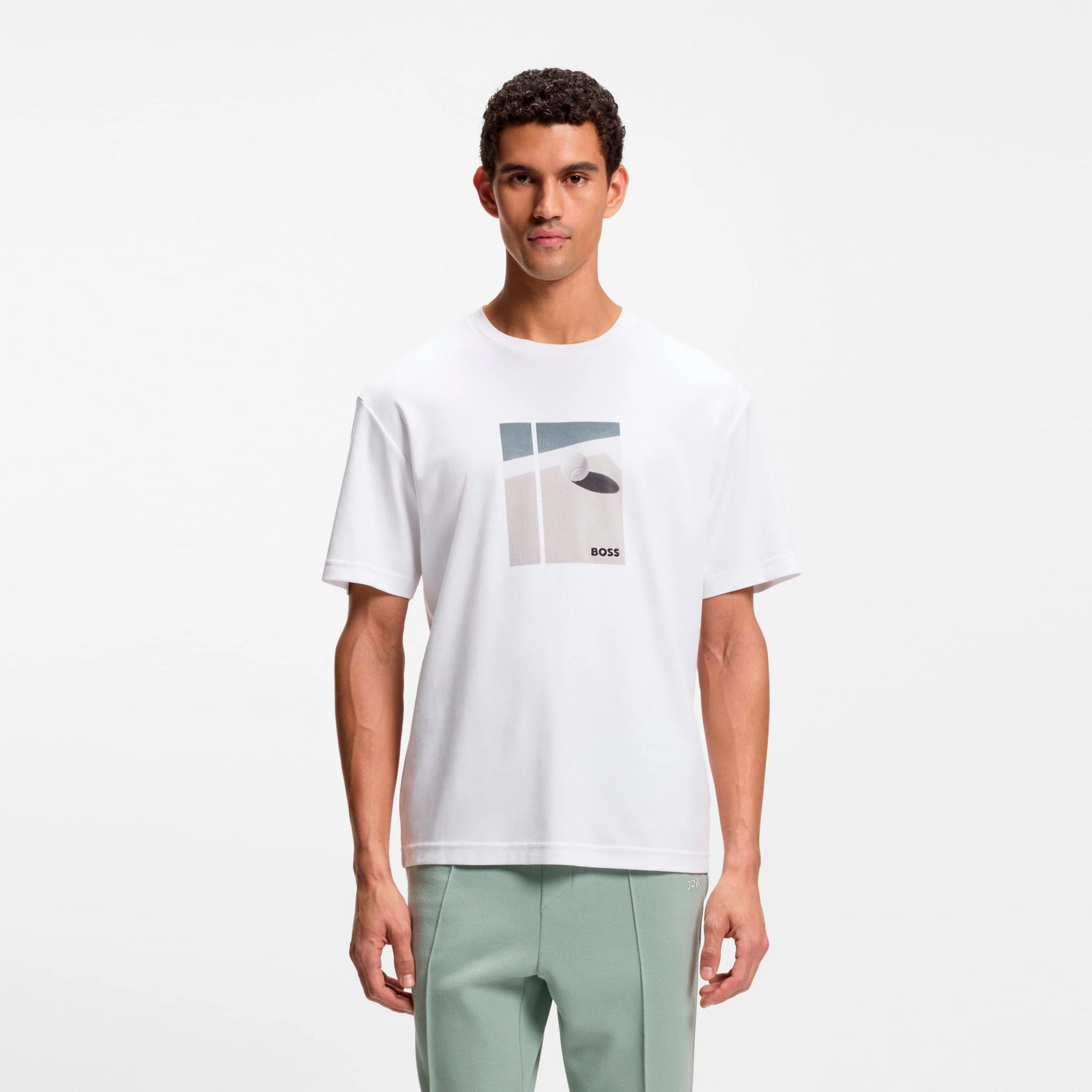 Join Relaxed T-Shirt Herren-weiß
