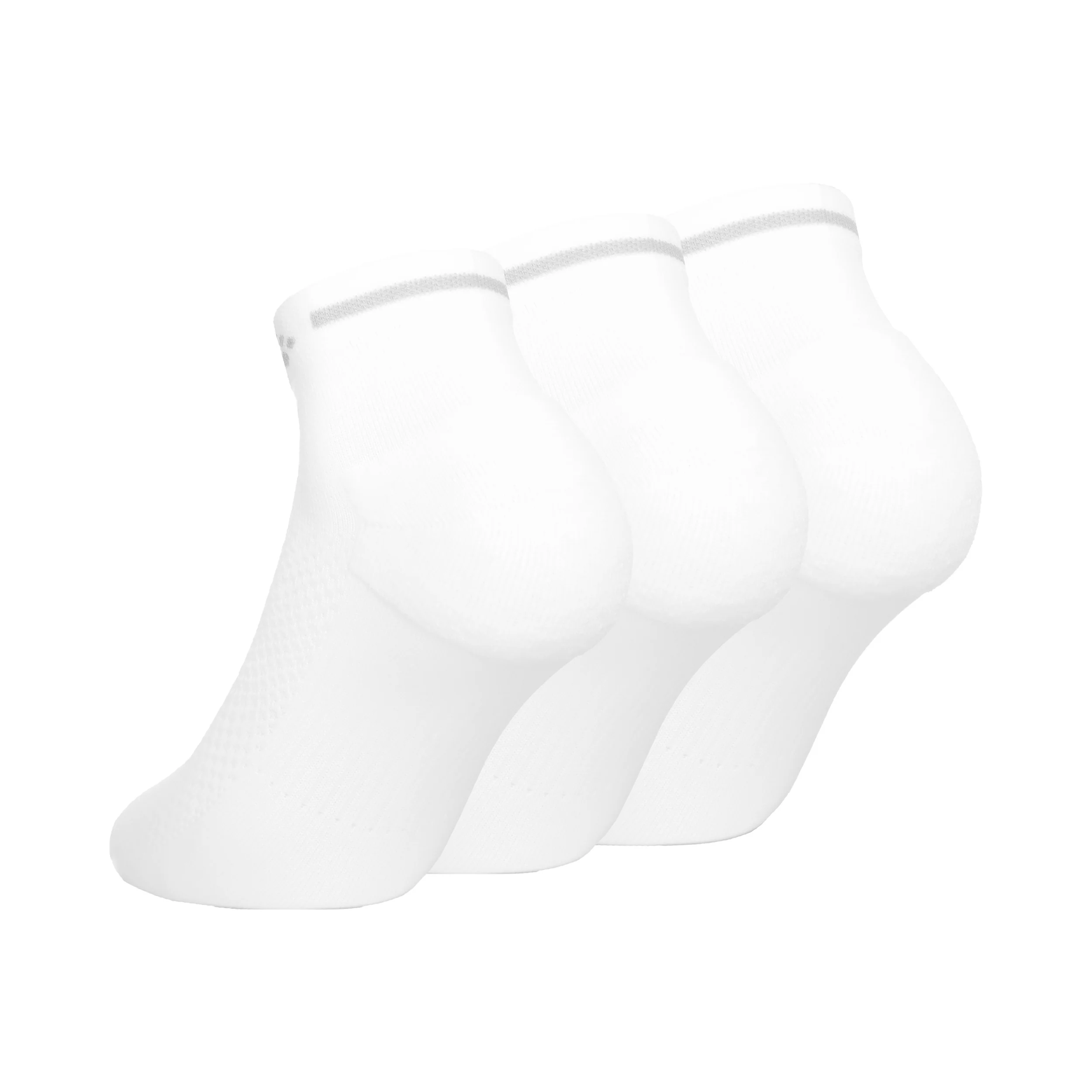 Core Dry Mid Laufsocken 3er Pack-Weiß - Image 2