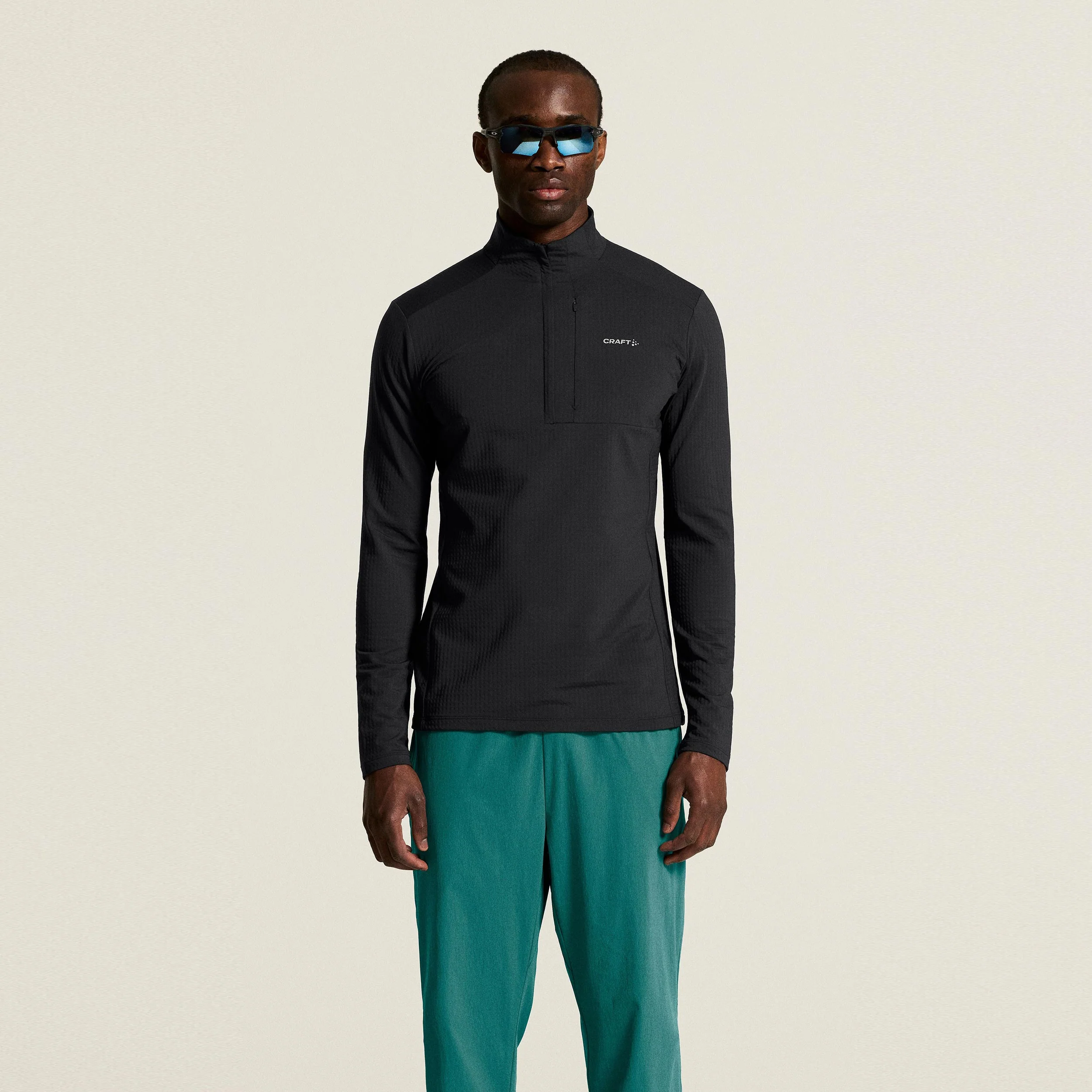 Gain Thermal Laufshirt Herren - schwarz