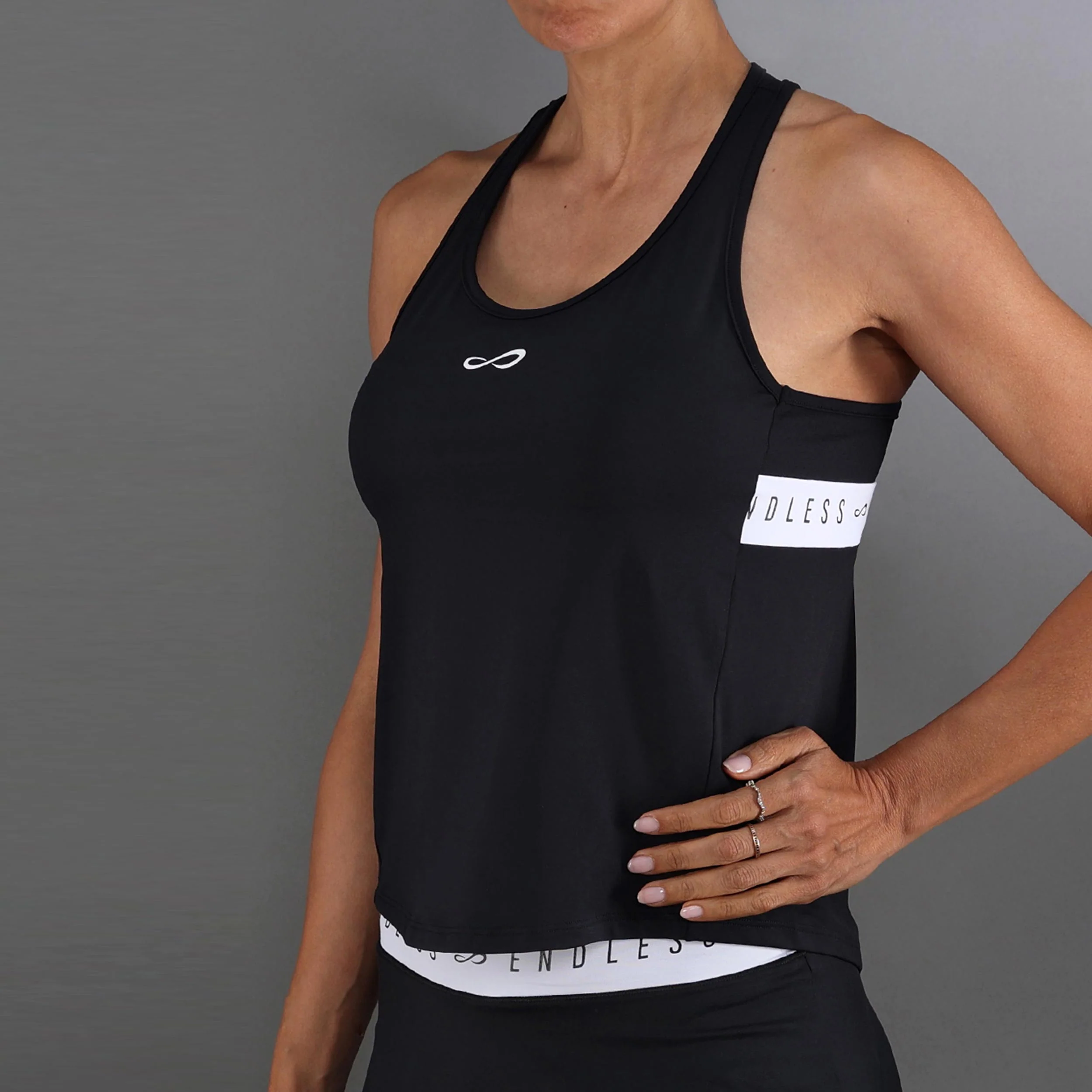 Allure Tank-Top Damen-schwarz