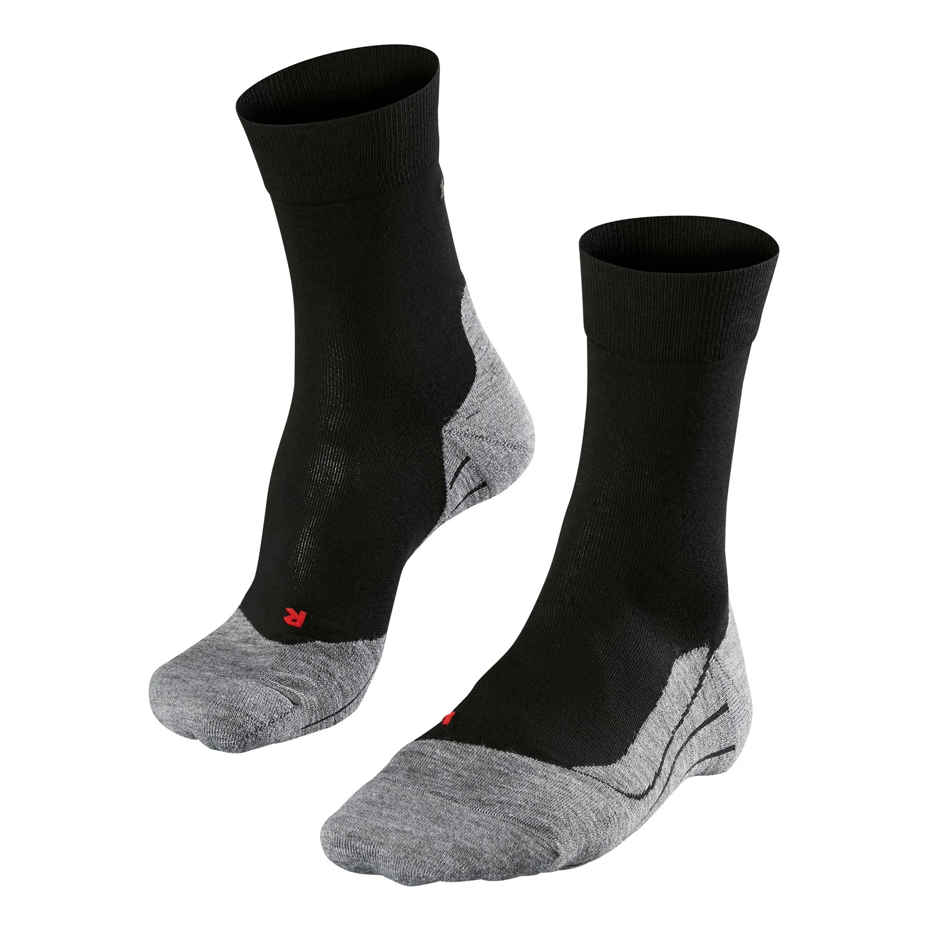 RU4 Endurance Laufsocken Herren - schwarz, grau