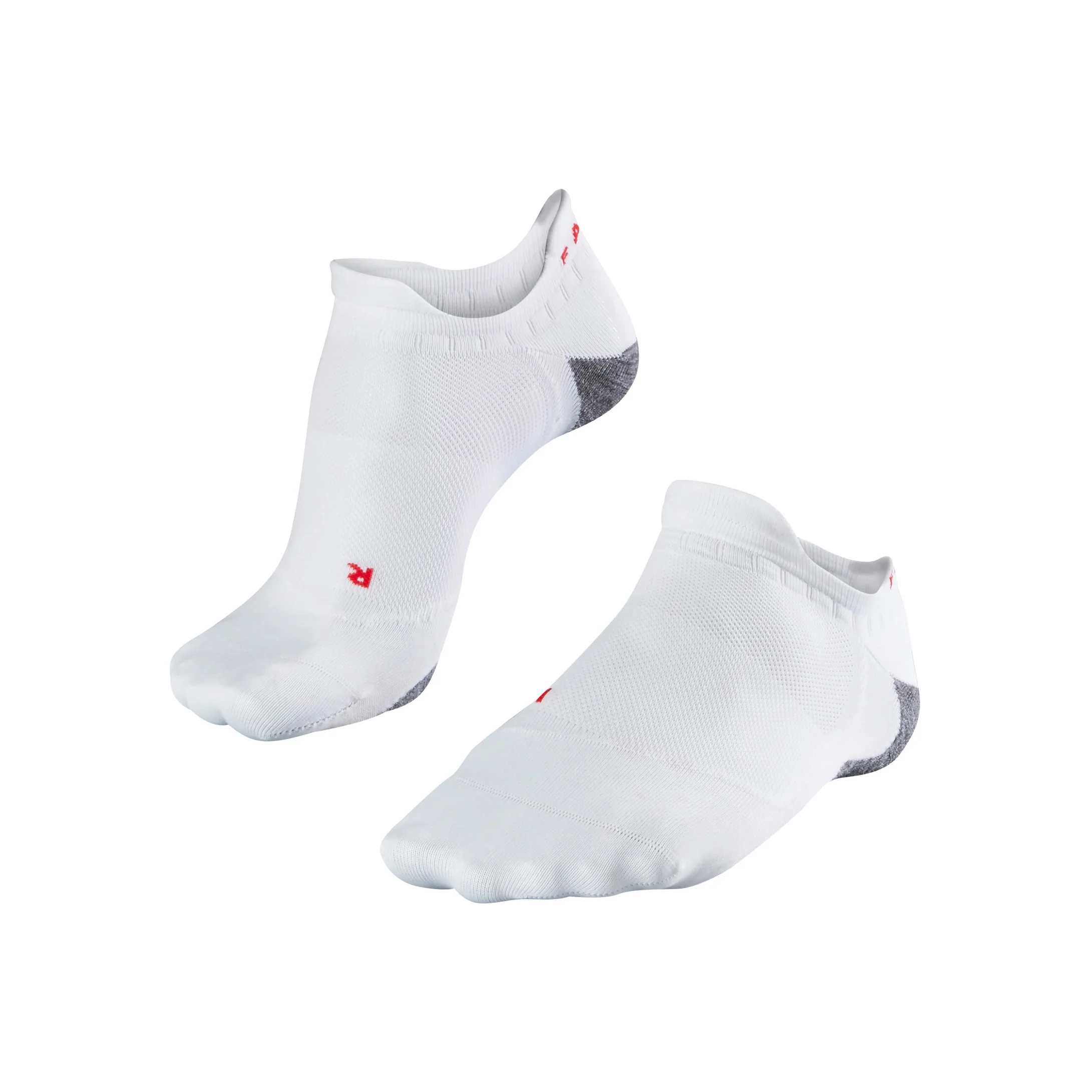 RU5 Invisible Laufsocken Herren-Weiß,Grau