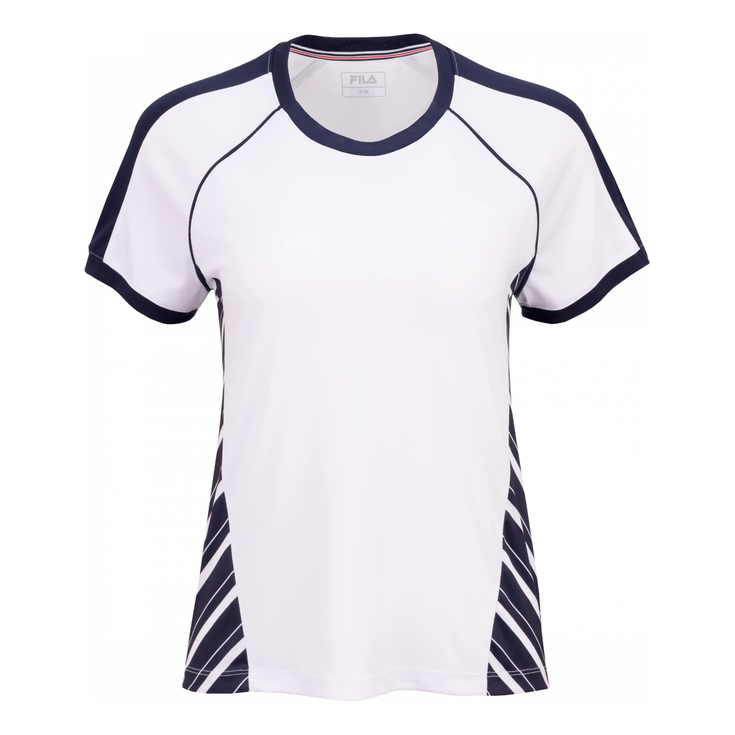 Josefine T-Shirt Damen-weiß, dunkelblau