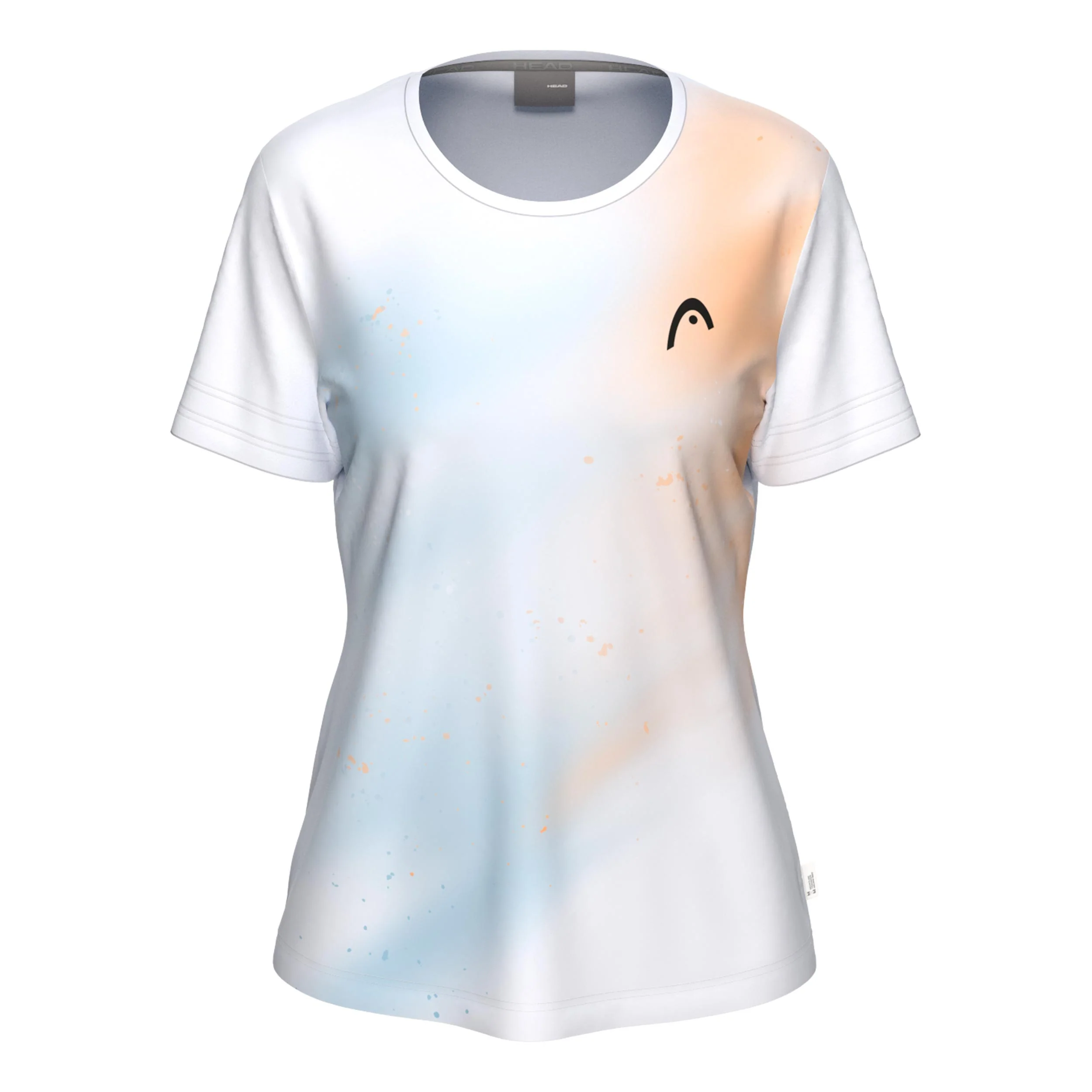 Tie-Break II T-Shirt Damen - apricot, weiß