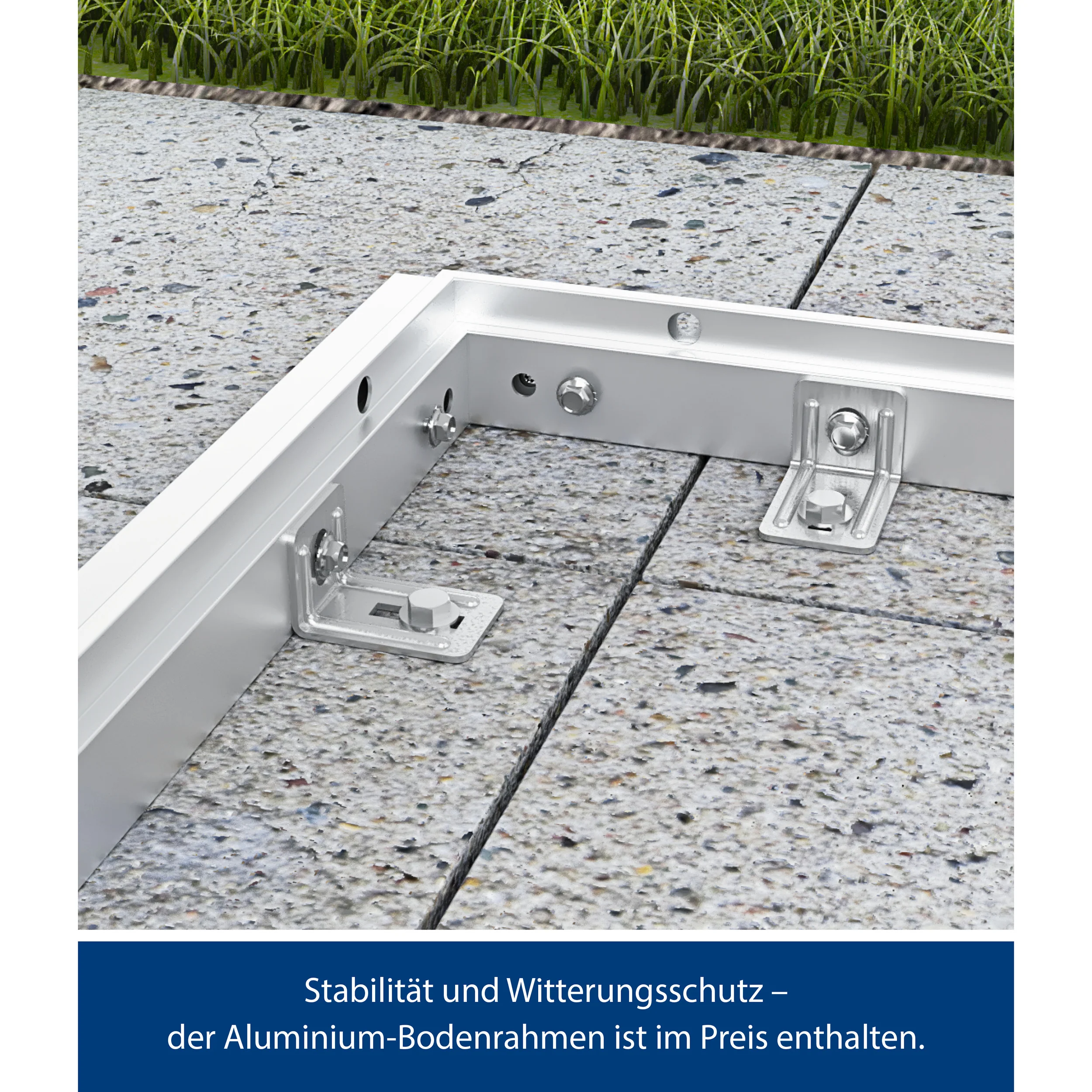 Set Berry Modern-P,Typ 2 Gerätehaus-Weißaluminium - Image 8