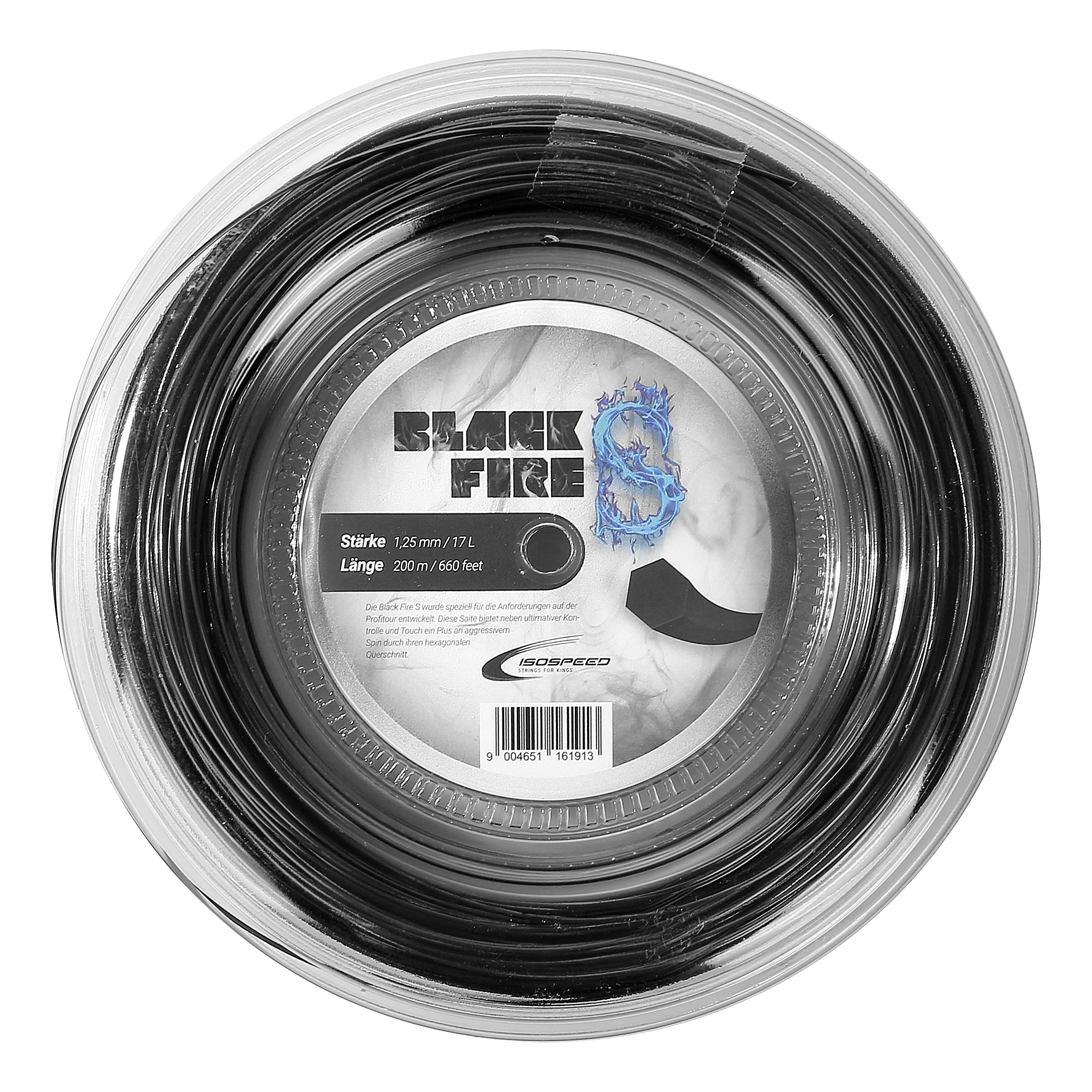 Black FireS Saitenrolle 200m-Schwarz
