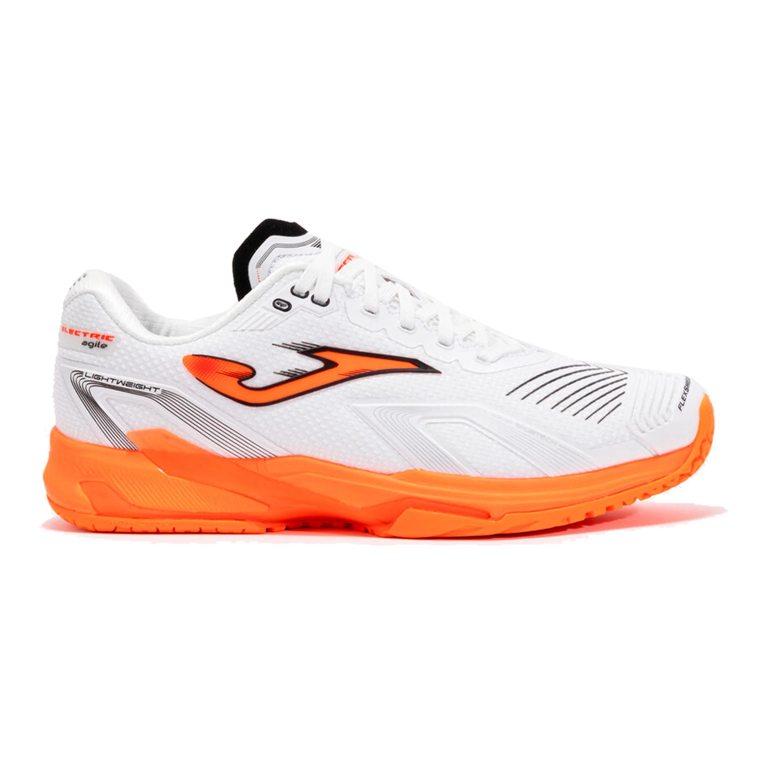 Electric Hartplatzschuh Herren - weiß, orange