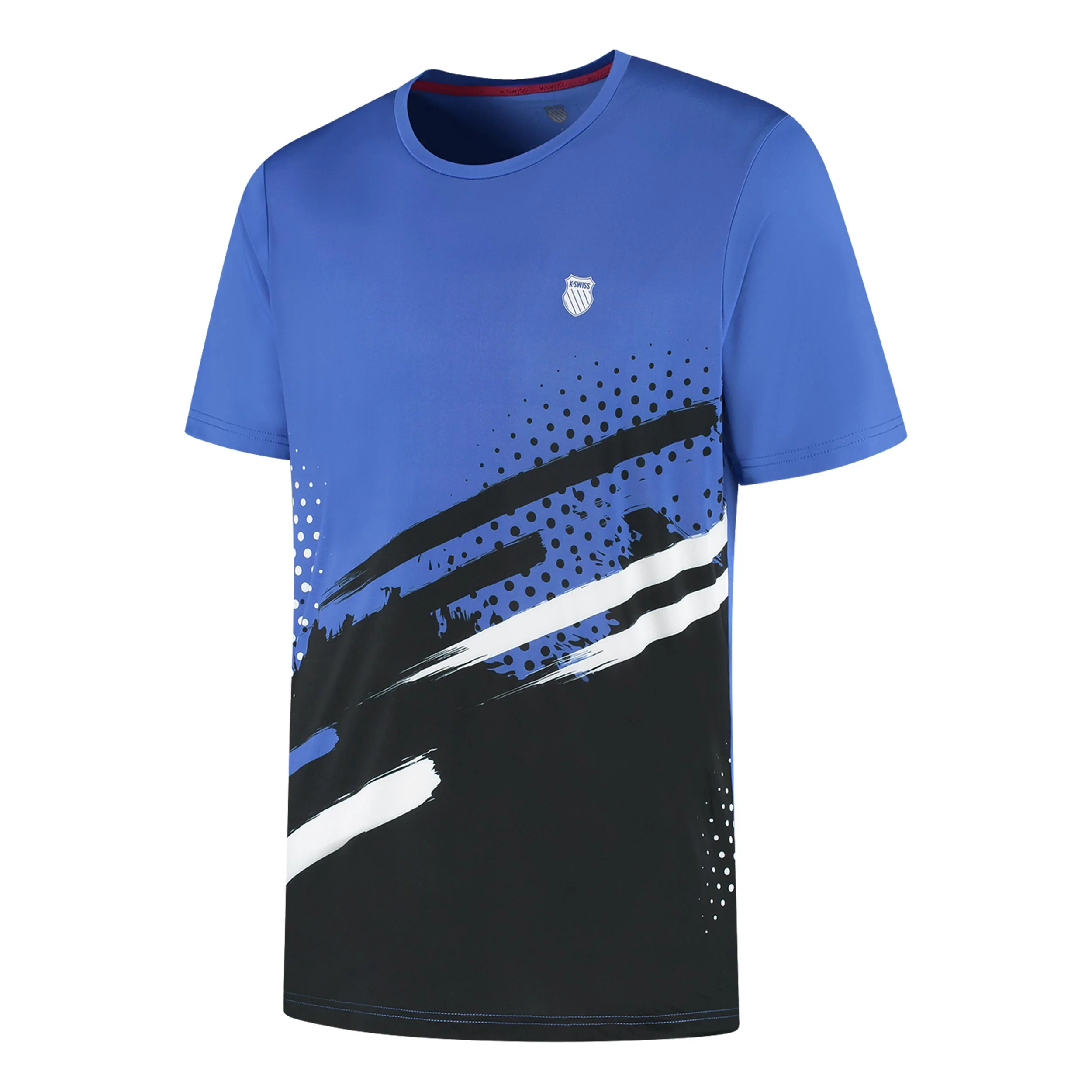 Hypercourt Print Crew Stripe T-Shirt Herren - blau, dunkelblau