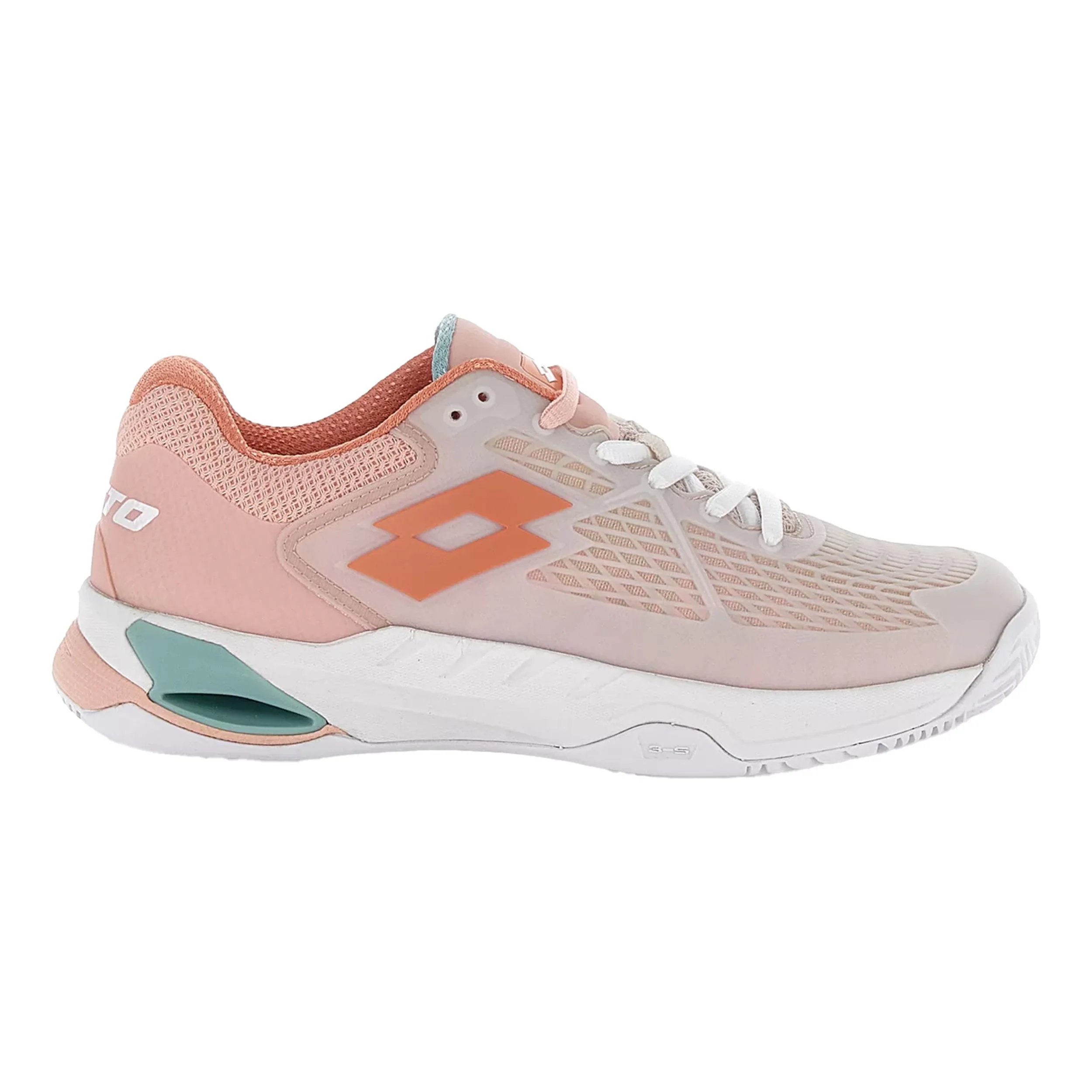 Mirage 100 II Sandplatzschuh Damen - weiß, koralle