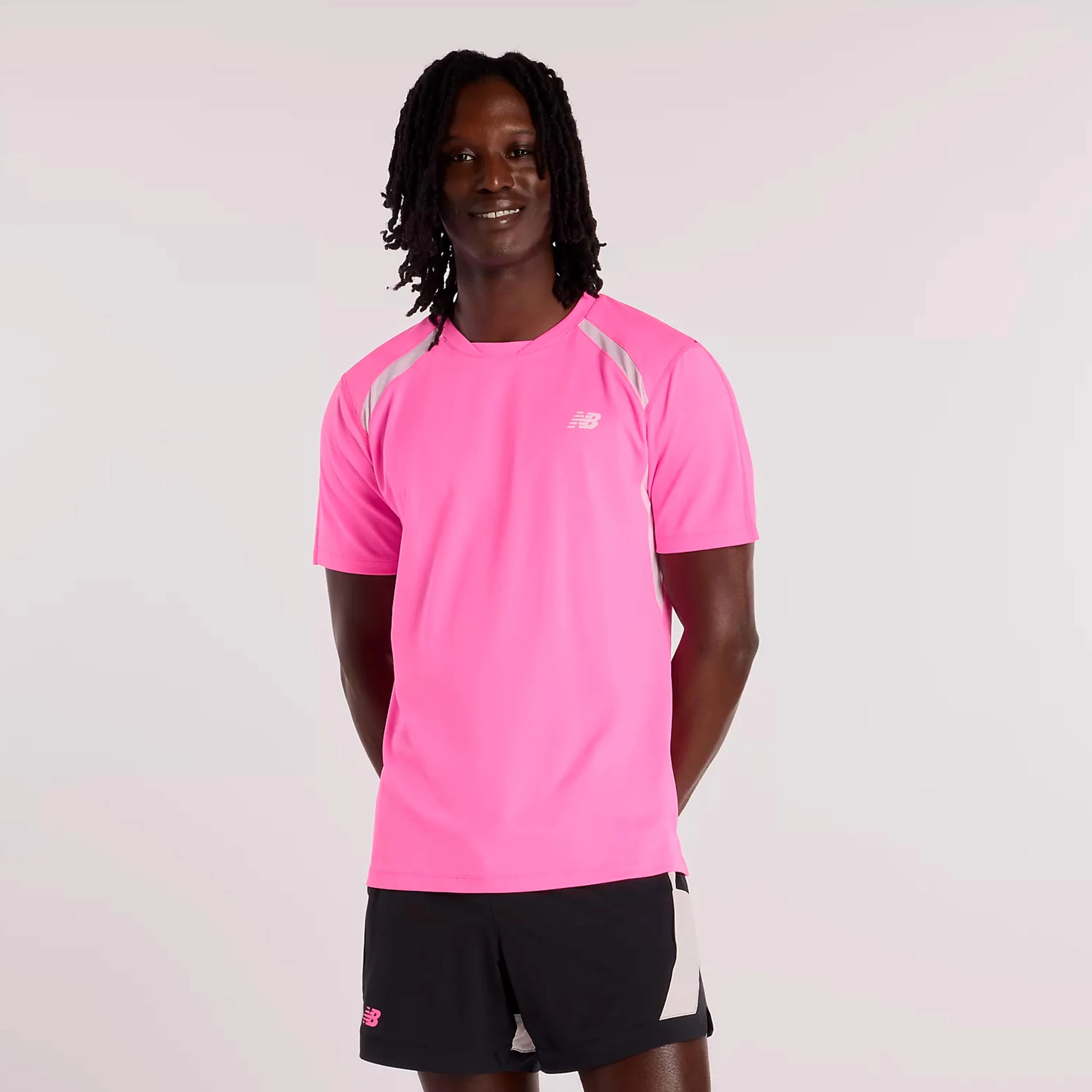 Tournament Novelty T-Shirt Herren-pink, weiß