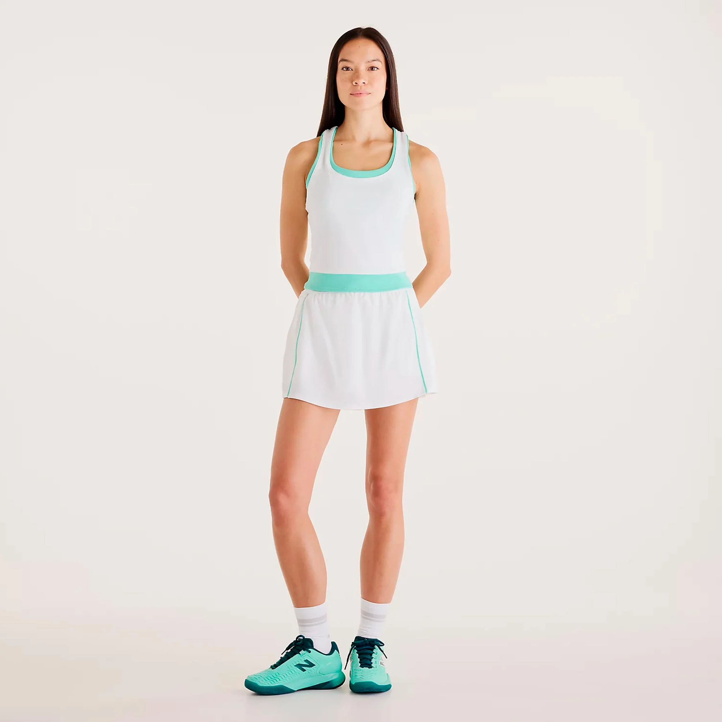Tournament Novelty Tank-Top Damen-weiß, grün - Image 5
