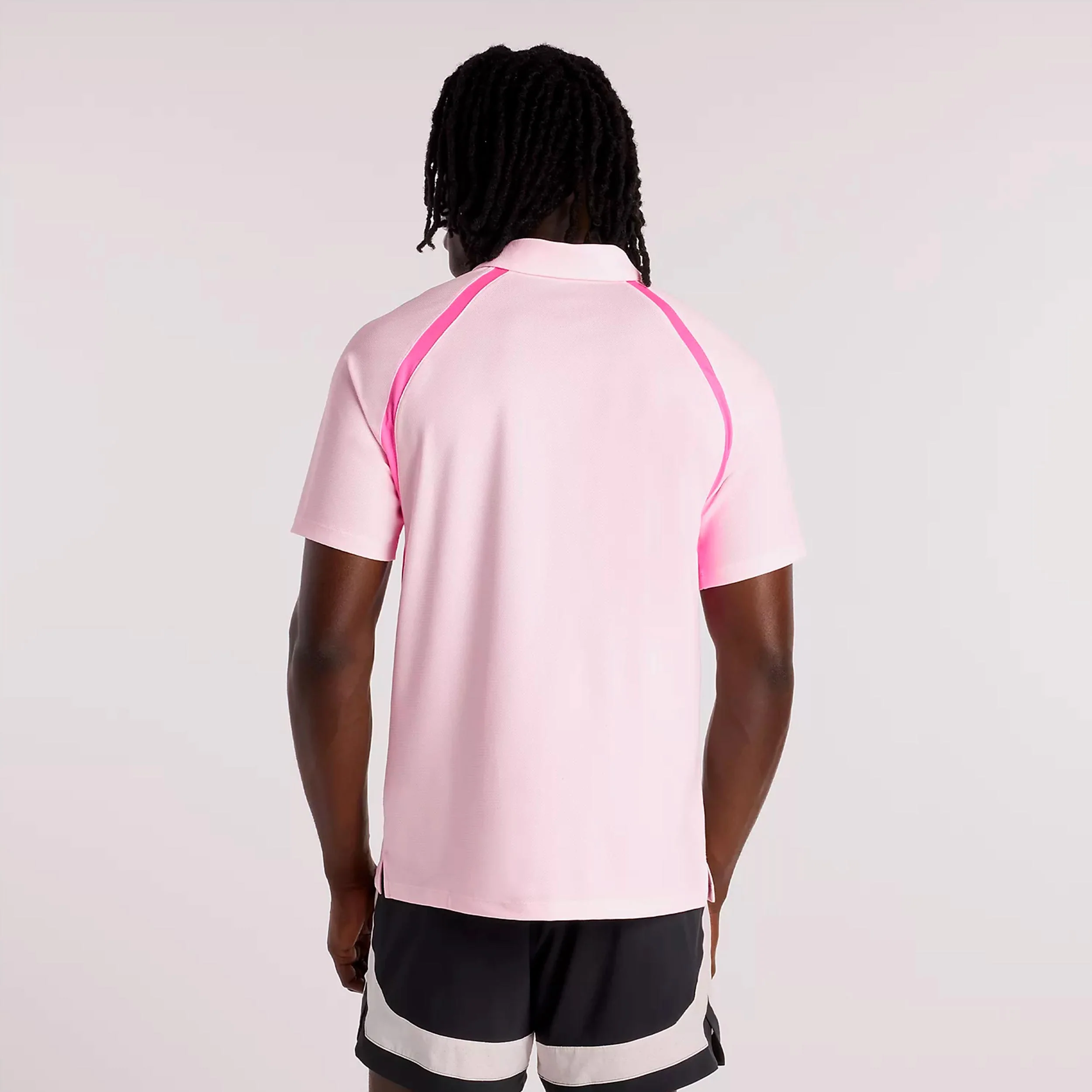 Tournament T-Shirt Herren-rosa, weiß - Image 2