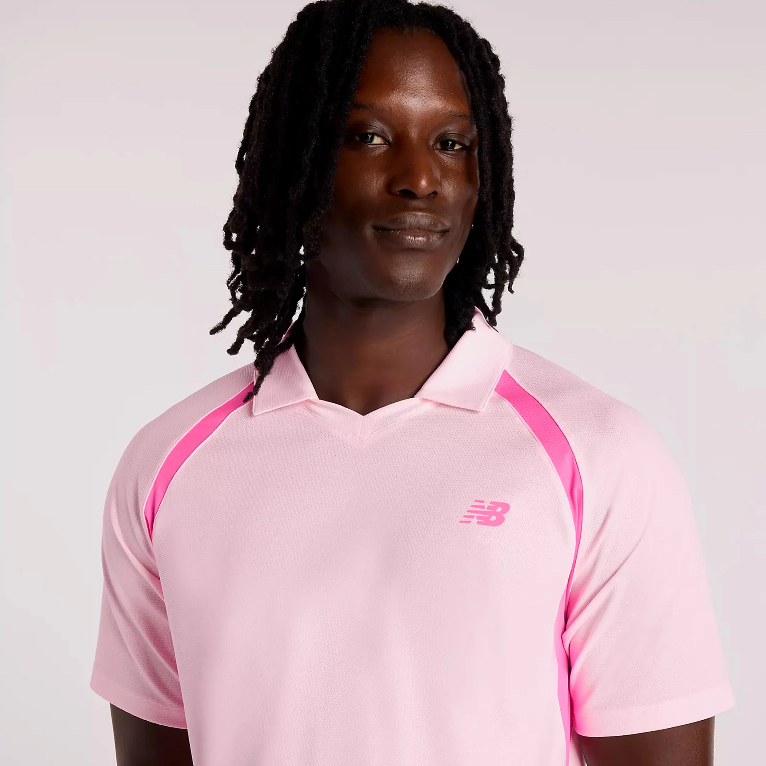 Tournament T-Shirt Herren-rosa, weiß - Image 3