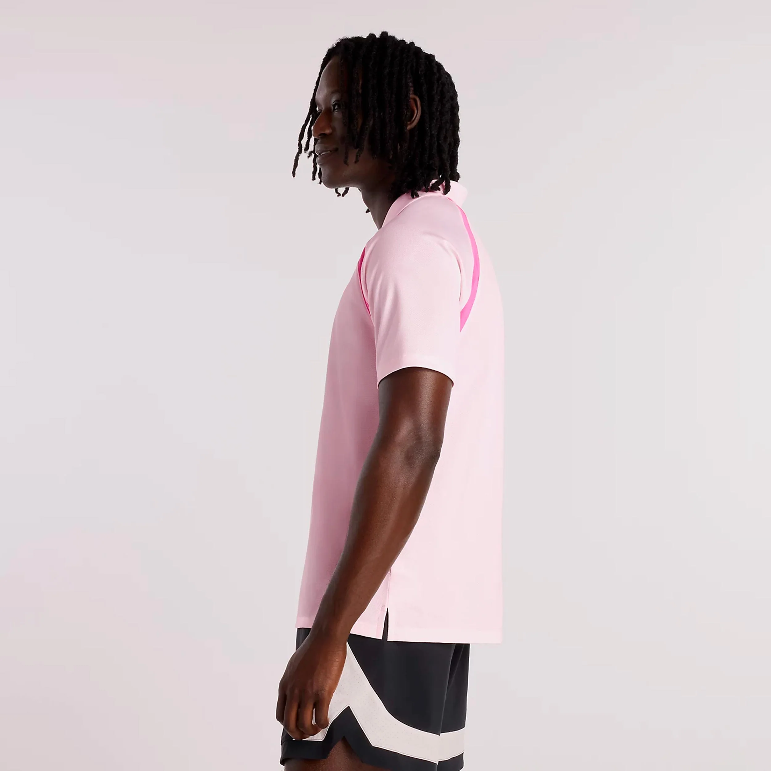 Tournament T-Shirt Herren-rosa, weiß - Image 4