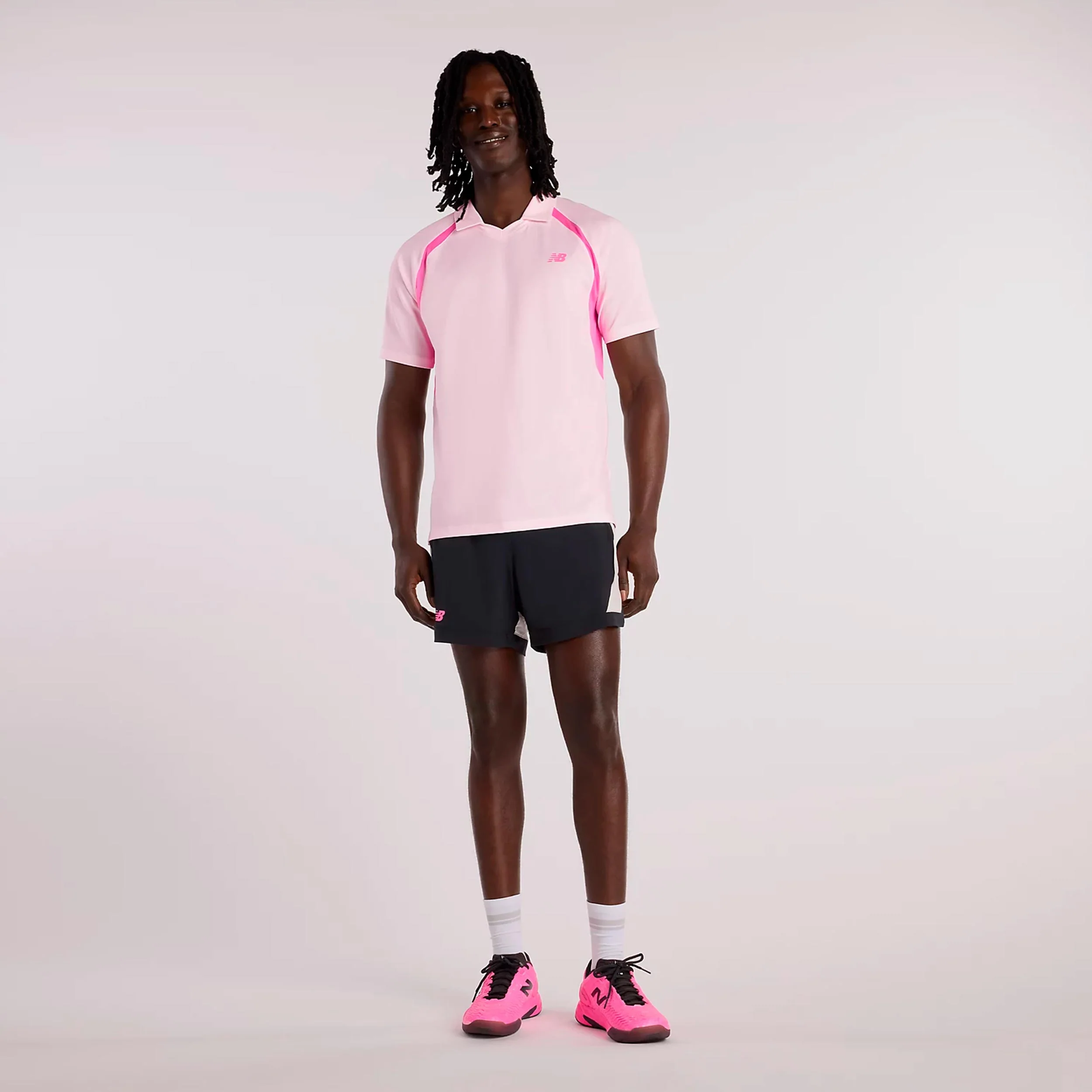 Tournament T-Shirt Herren-rosa, weiß - Image 7