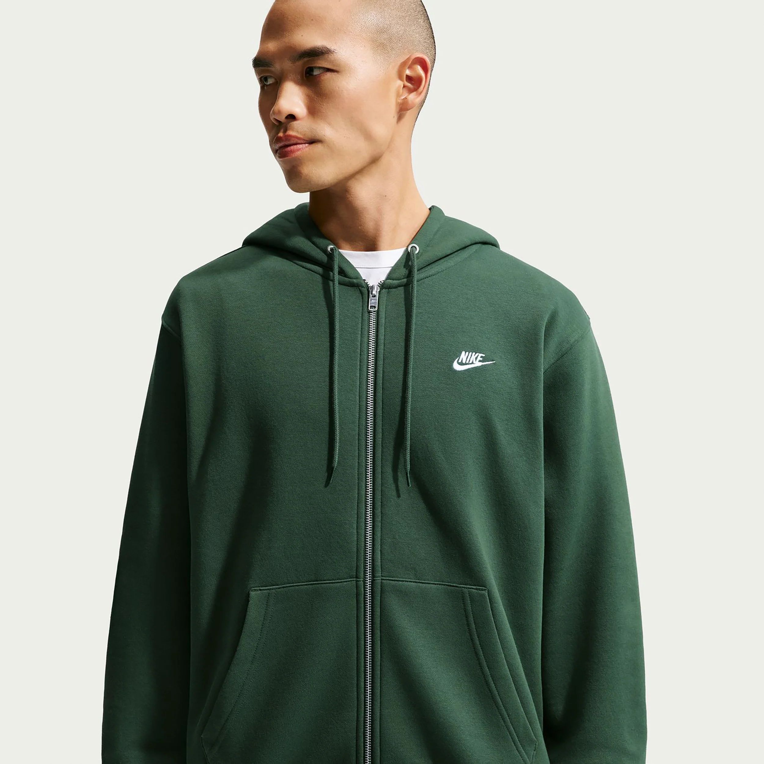 Club Bb Full-Zip Sweatjacke Herren - dunkelgrün