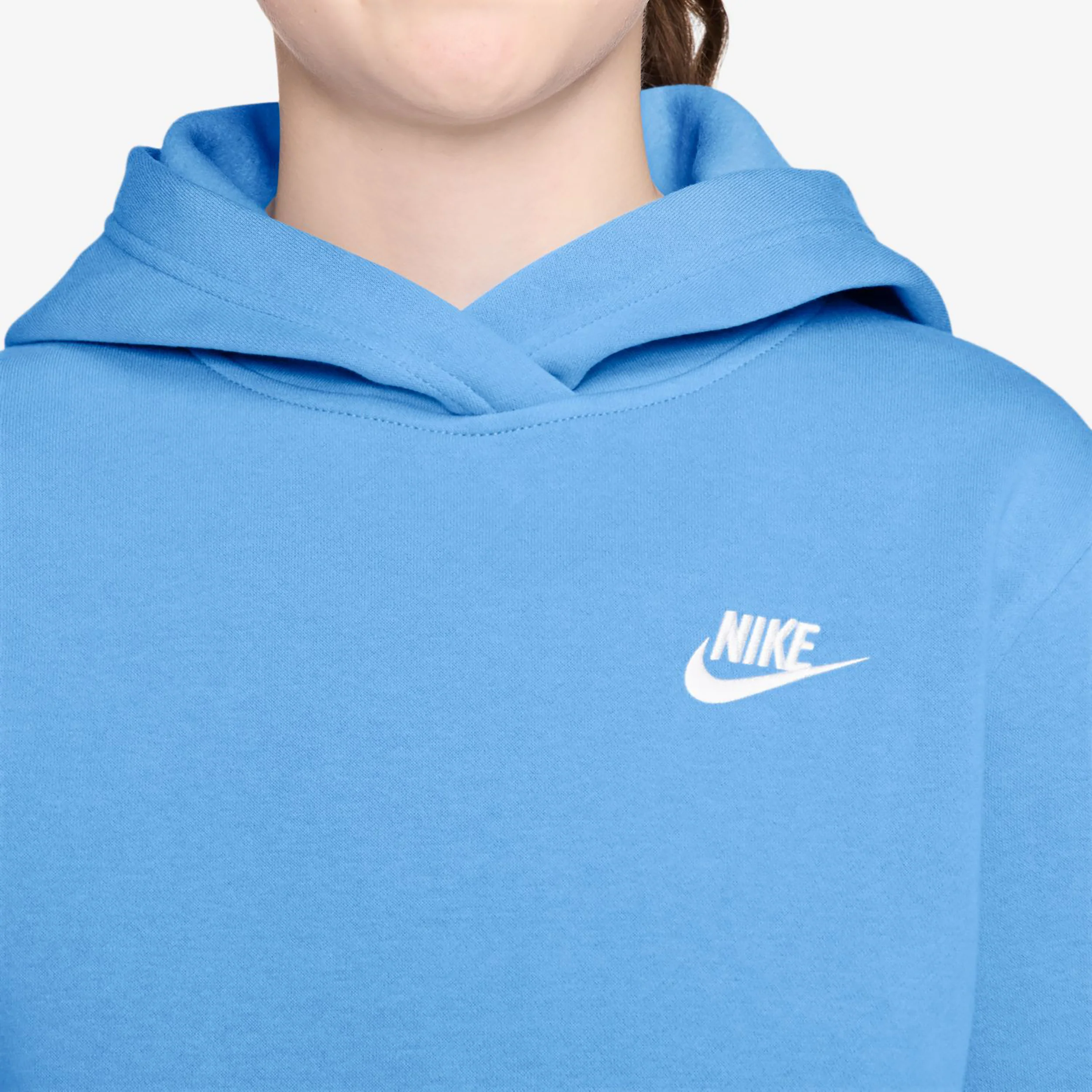 Club Fleece Hoody Kinder - hellblau, weiß - Image 3
