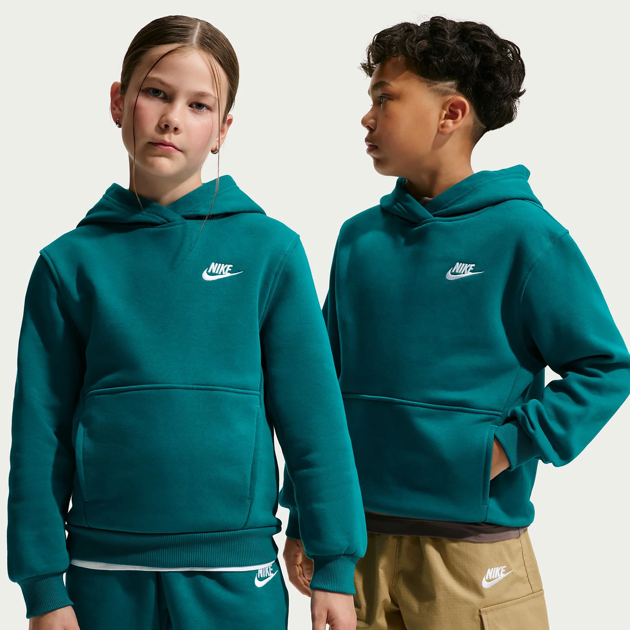 Club Fleece Hoody Kinder - petrol - Image 6