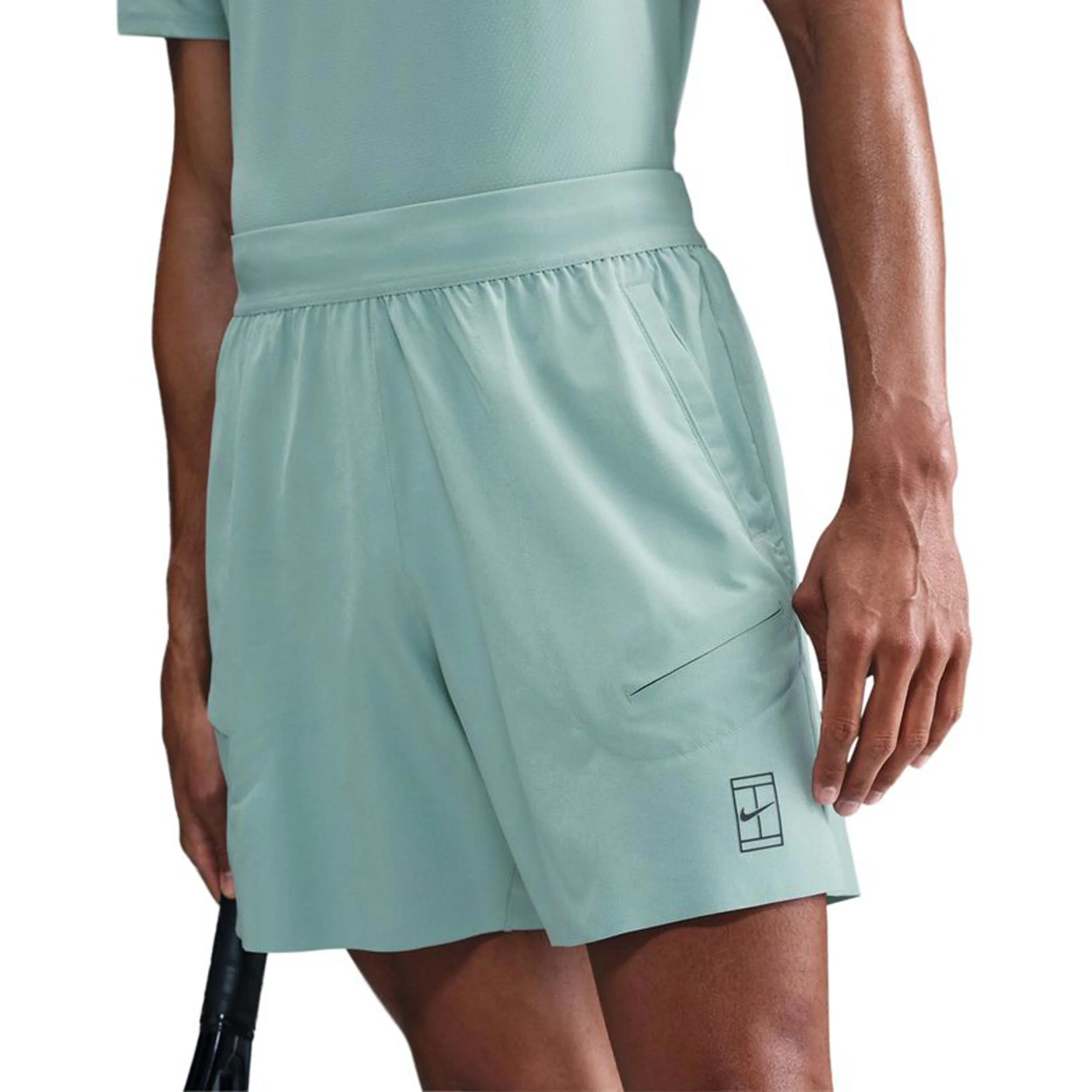 Court Dri-Fit Advantage 6in Shorts Herren-Blaugrau