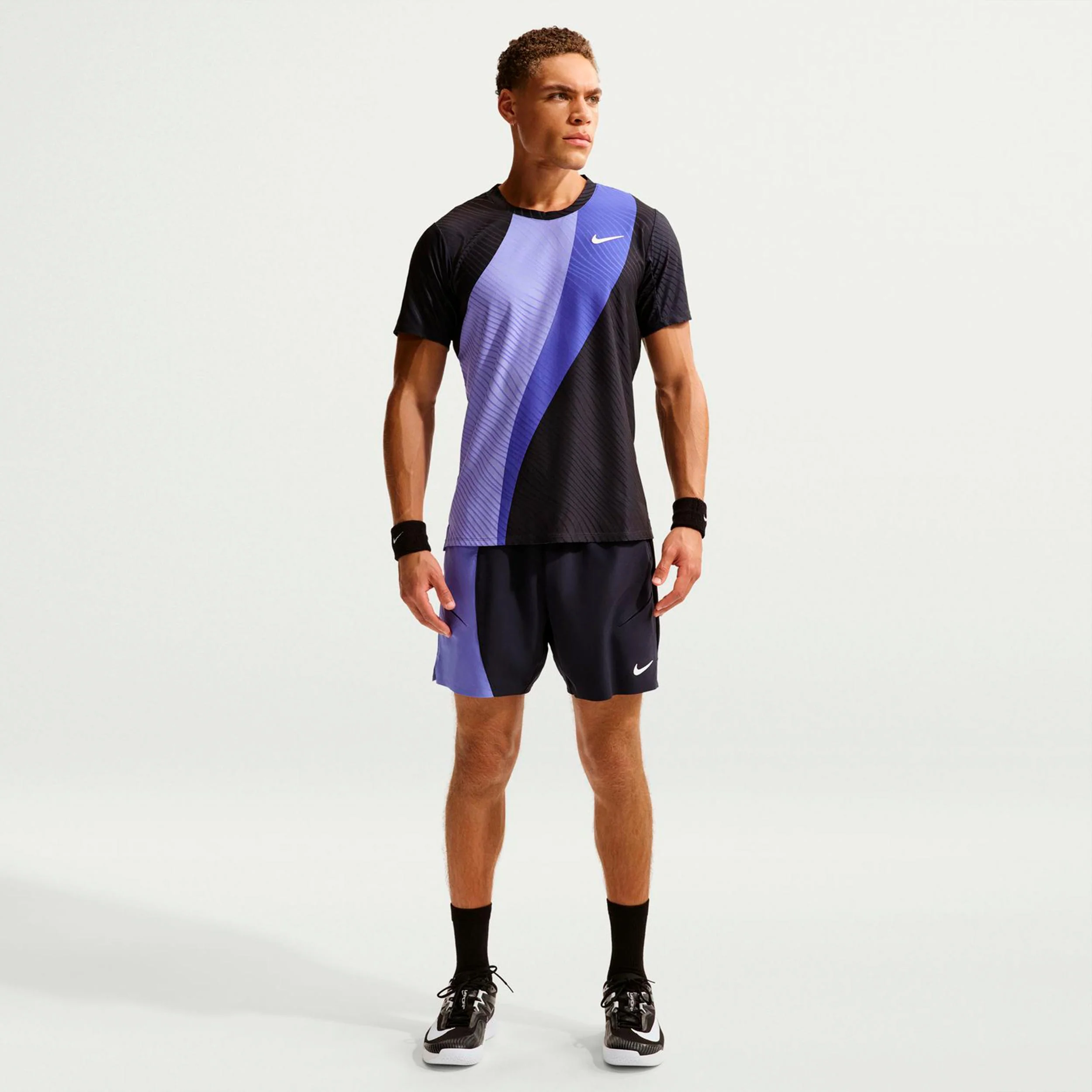 Court Dri-Fit Advantage Slam T-Shirt Herren-dunkelblau, blaugrau - Image 2