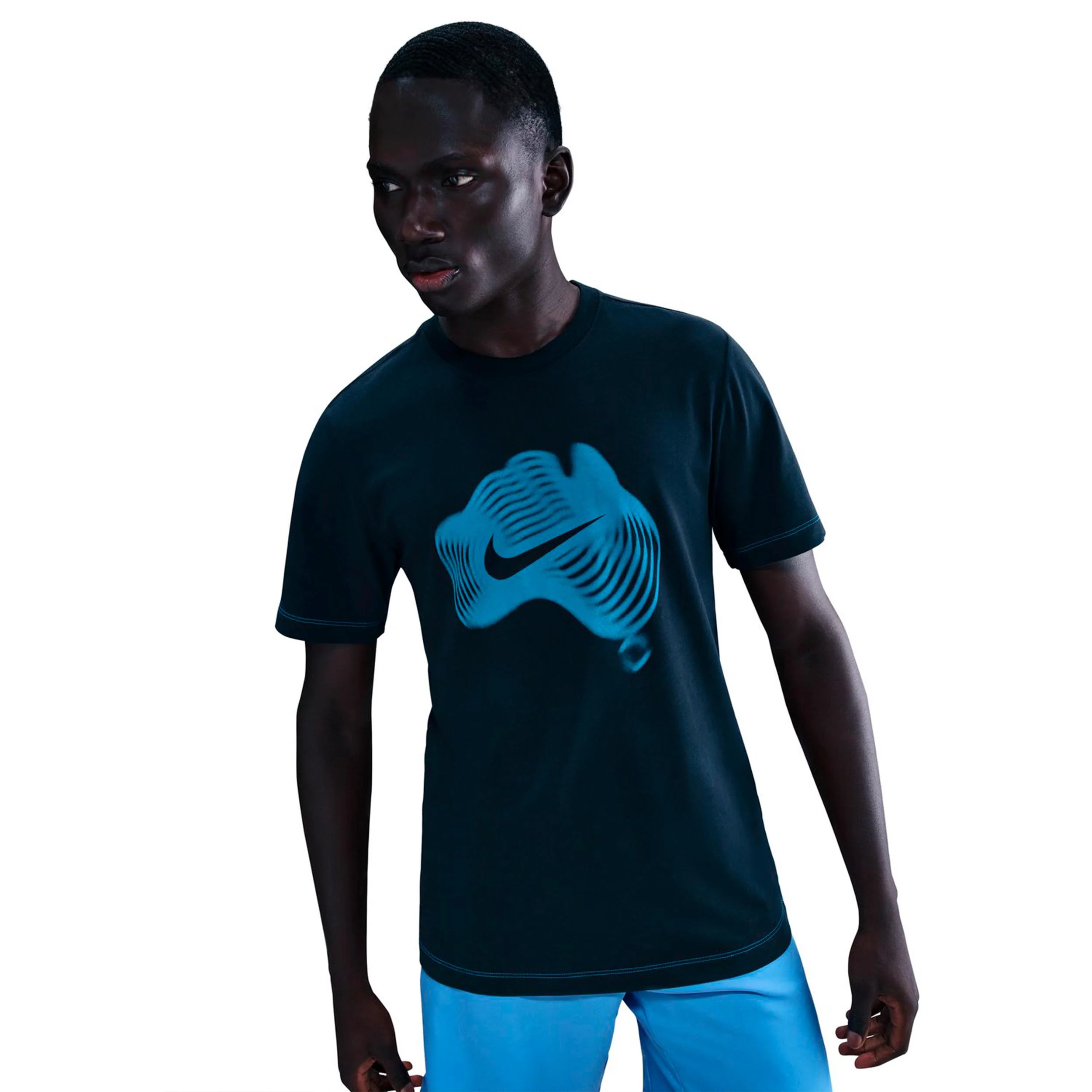 Court Dri-Fit T-Shirt Herren-dunkelblau