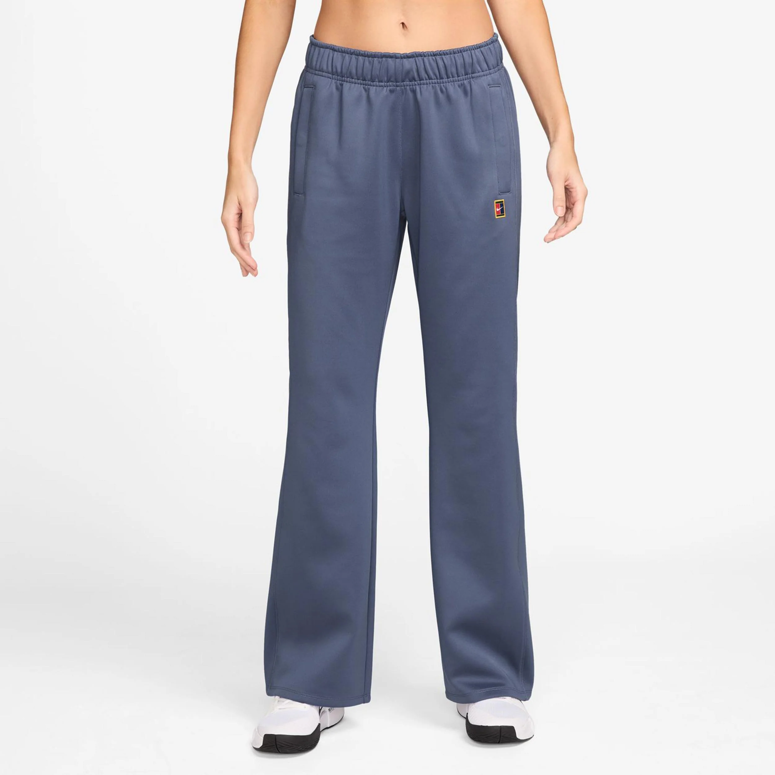 Court Mid Rise Polyknit Heritage Trainingshose Damen-Blaugrau