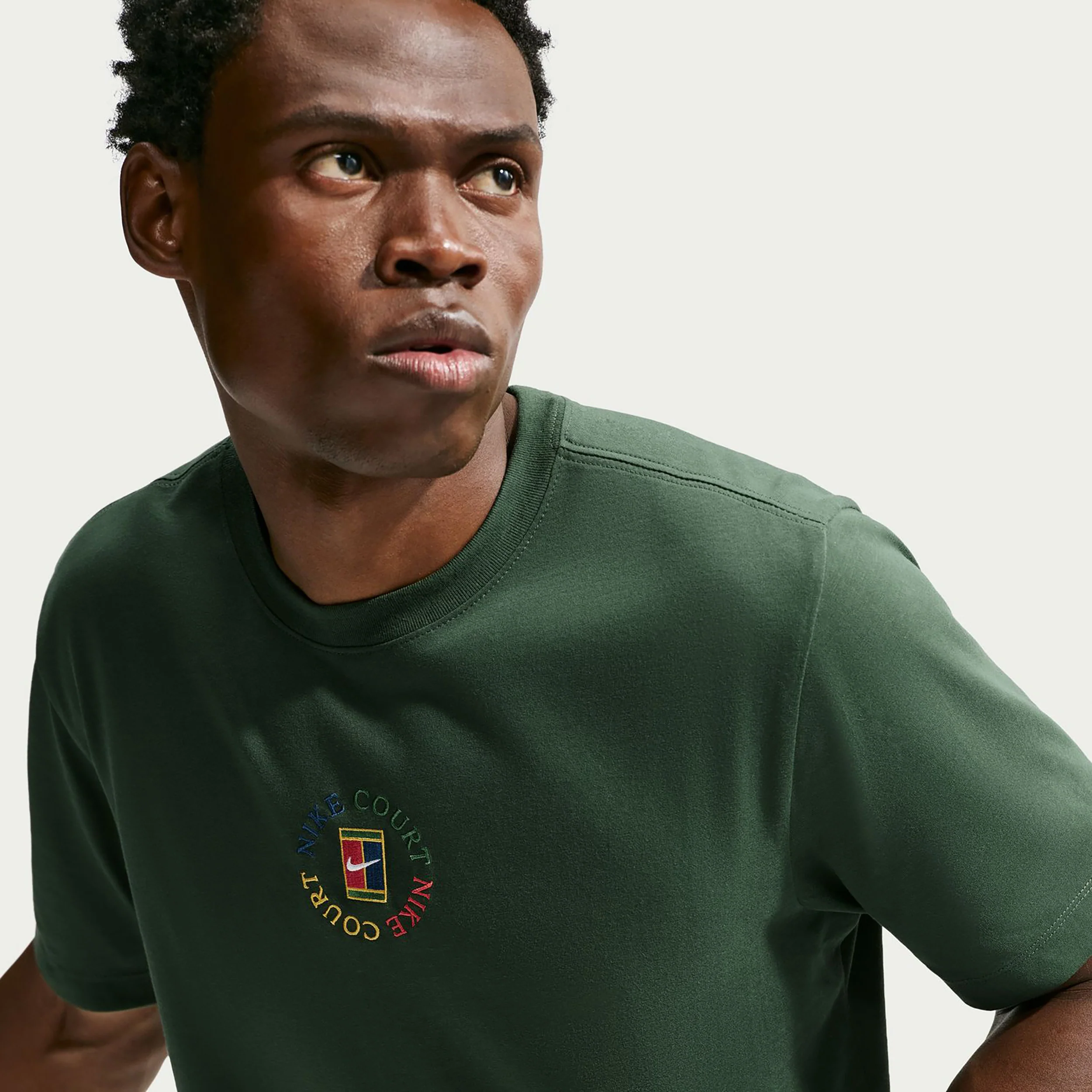 Court T-Shirt Herren - dunkelgrün - Image 5