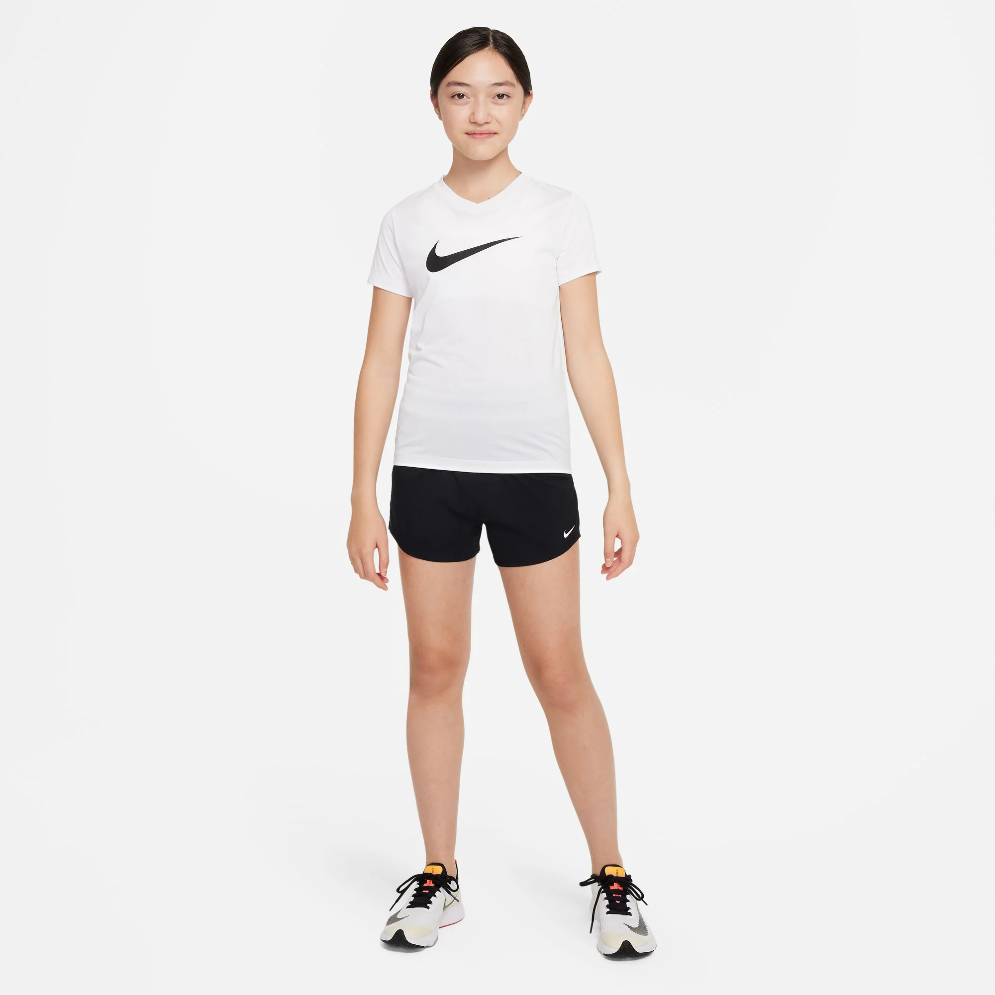 Dri-Fit Big Kids High Waisted Woven Shorts Mädchen-Schwarz - Image 6