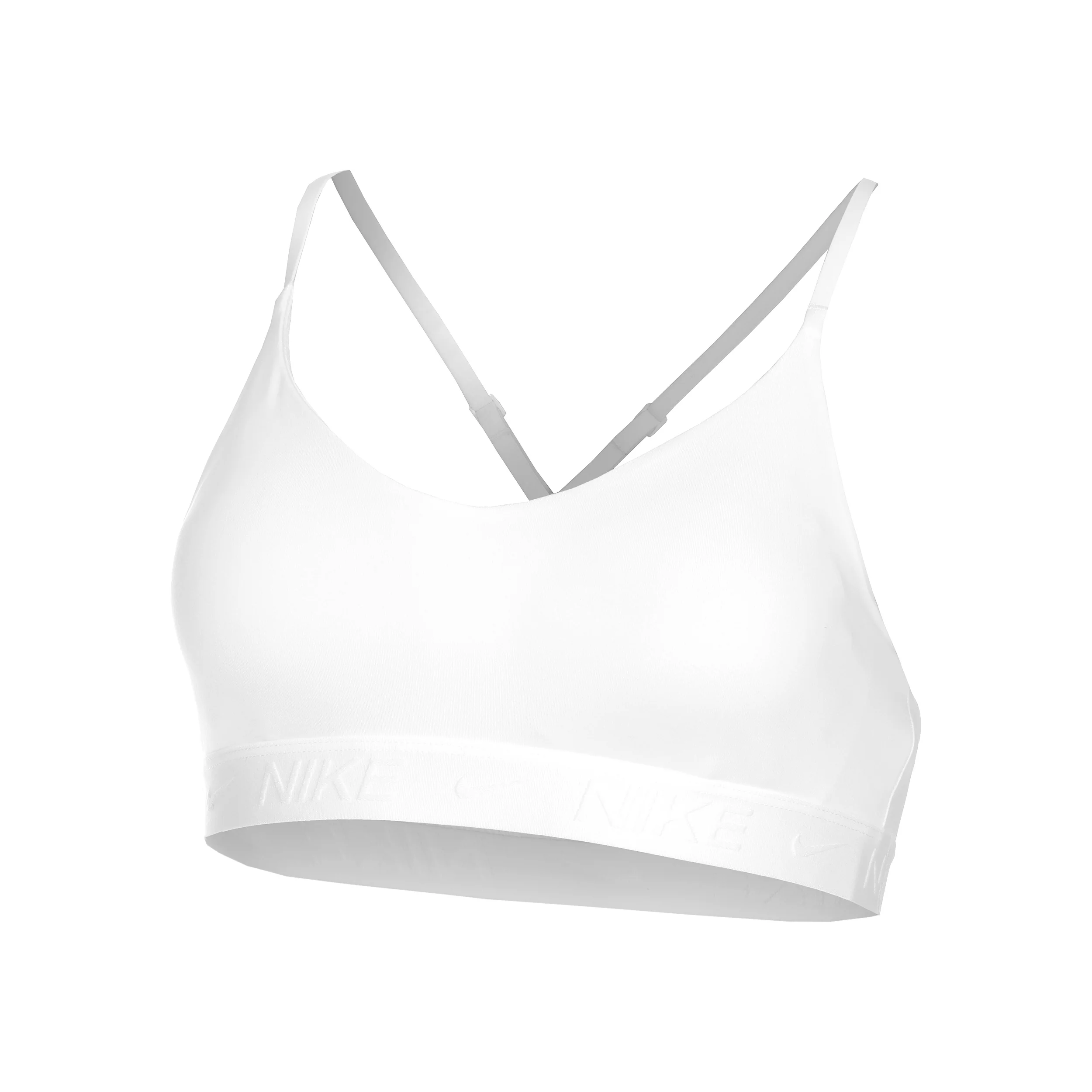 Dri-Fit INDY LGT Support Sport-BH Damen-weiß