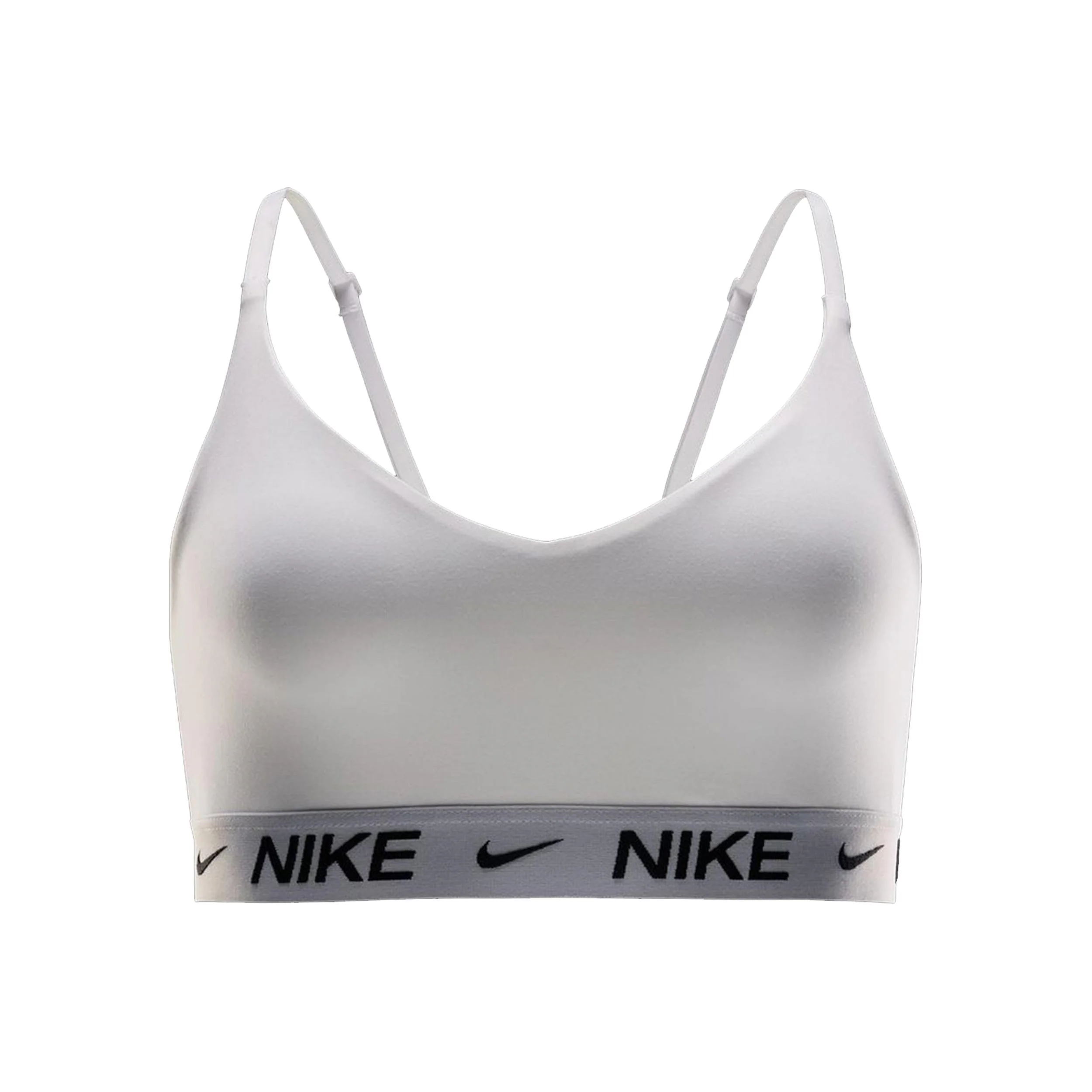 Dri-Fit INDY LGT Support Sport-BH Damen-weiß, schwarz