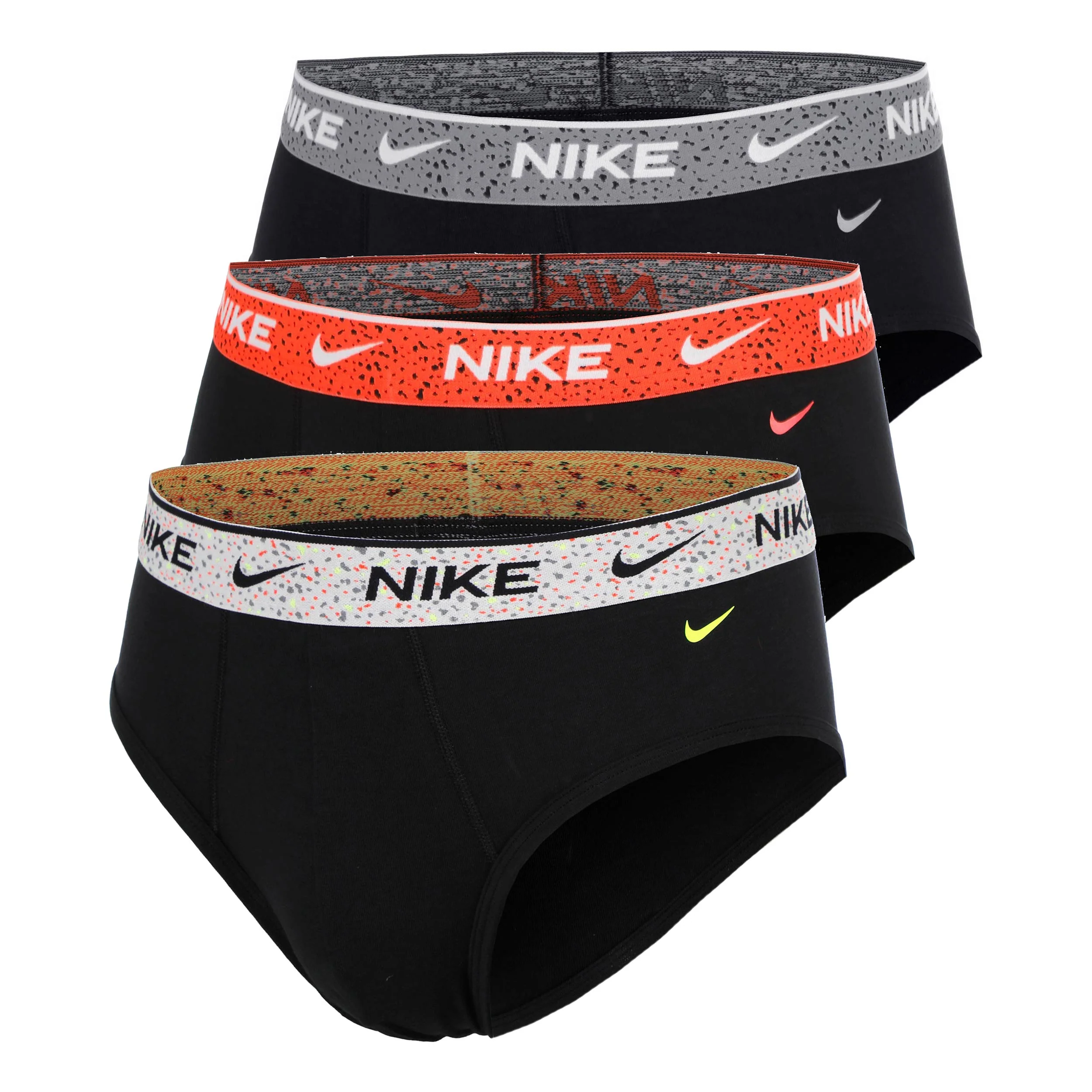 Essential Cotton Stretch Brief Boxer Short - 3er Pack Herren-schwarz, rot