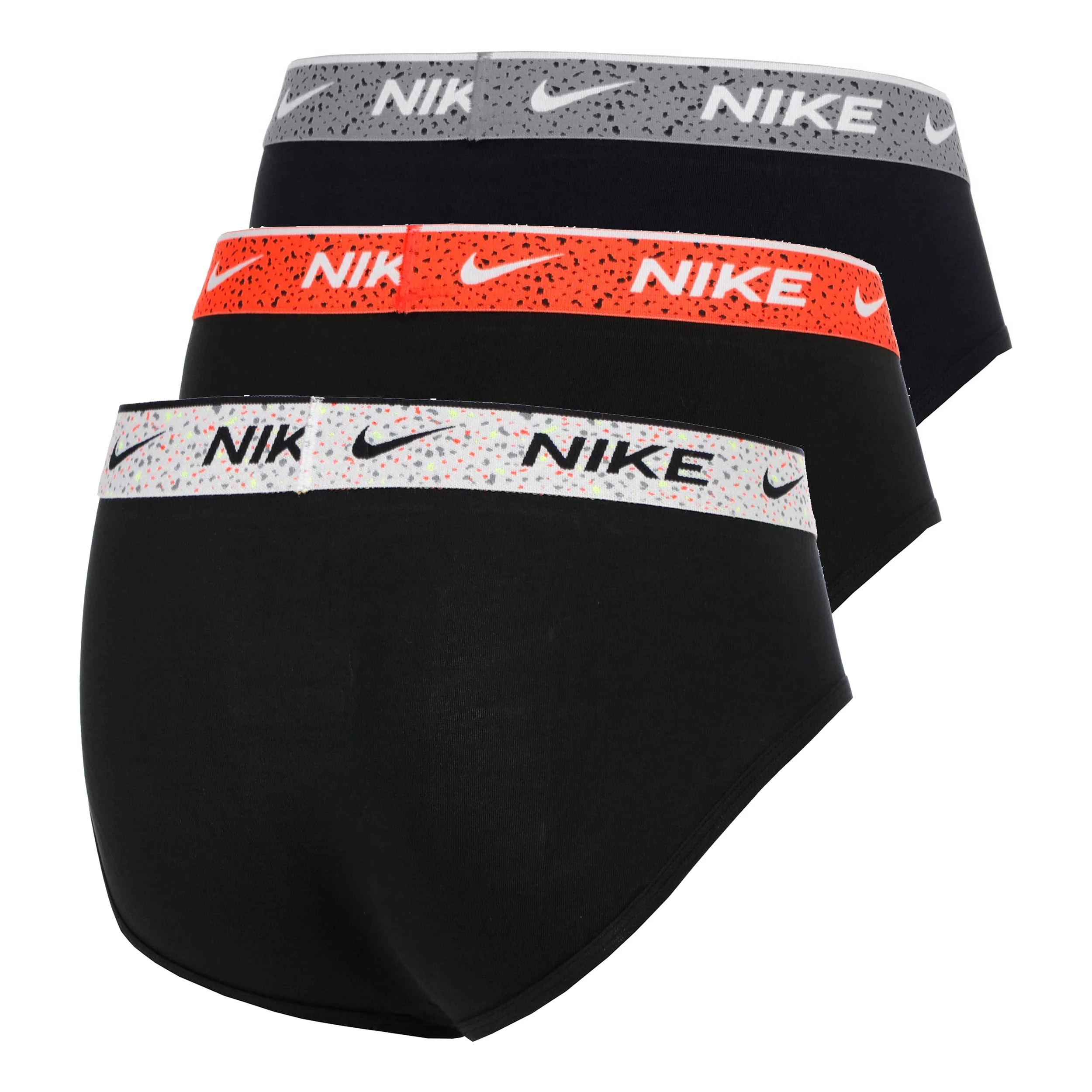 Essential Cotton Stretch Brief Boxer Short - 3er Pack Herren-schwarz, rot - Image 2