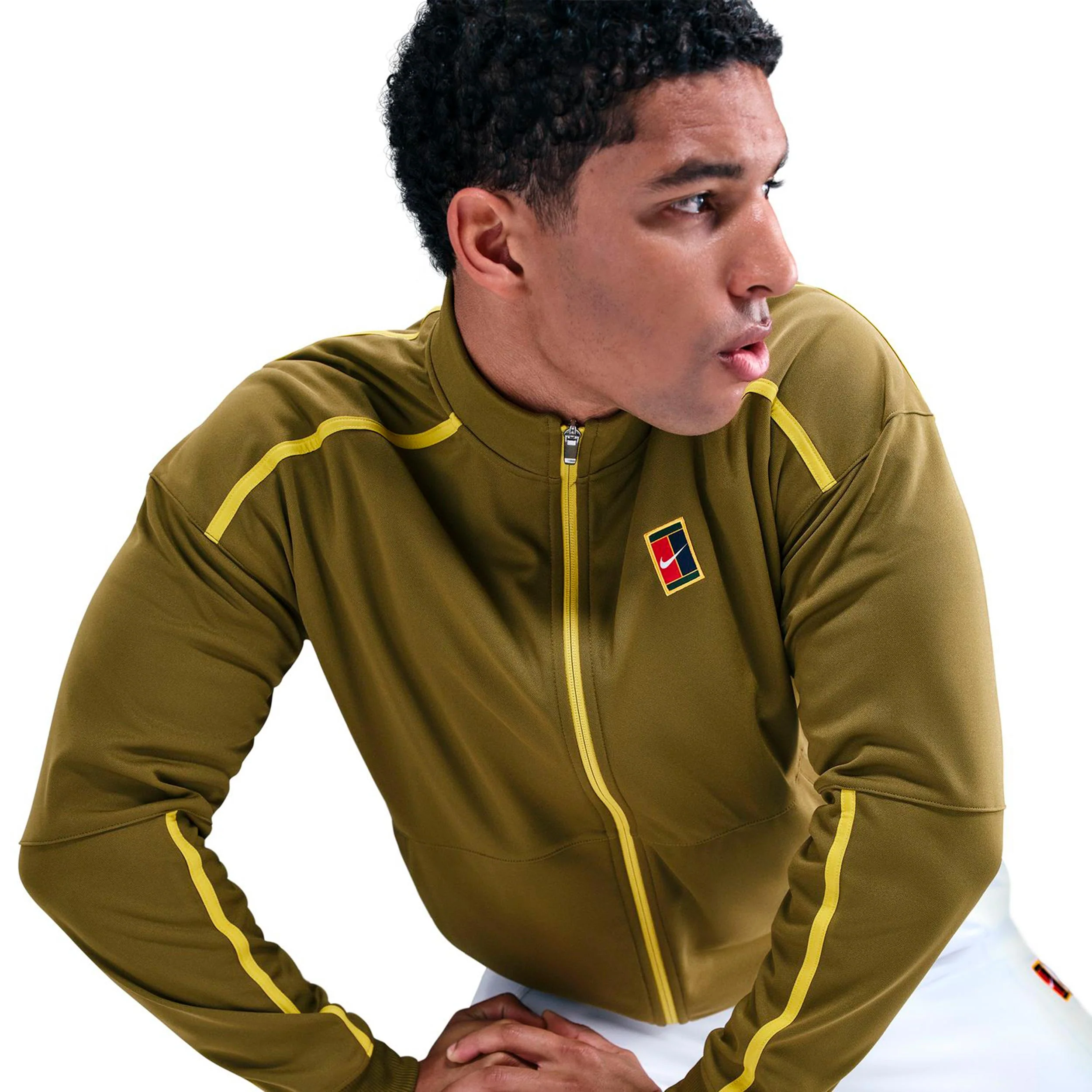 Jannik Sinner Court Heritage Trainingsjacke Herren-oliv - Image 4