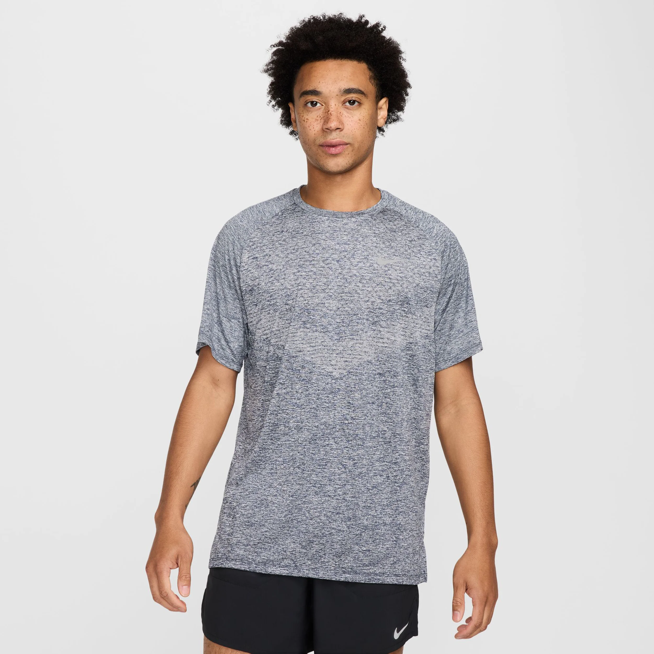 Stride Laufshirt Herren - blaugrau