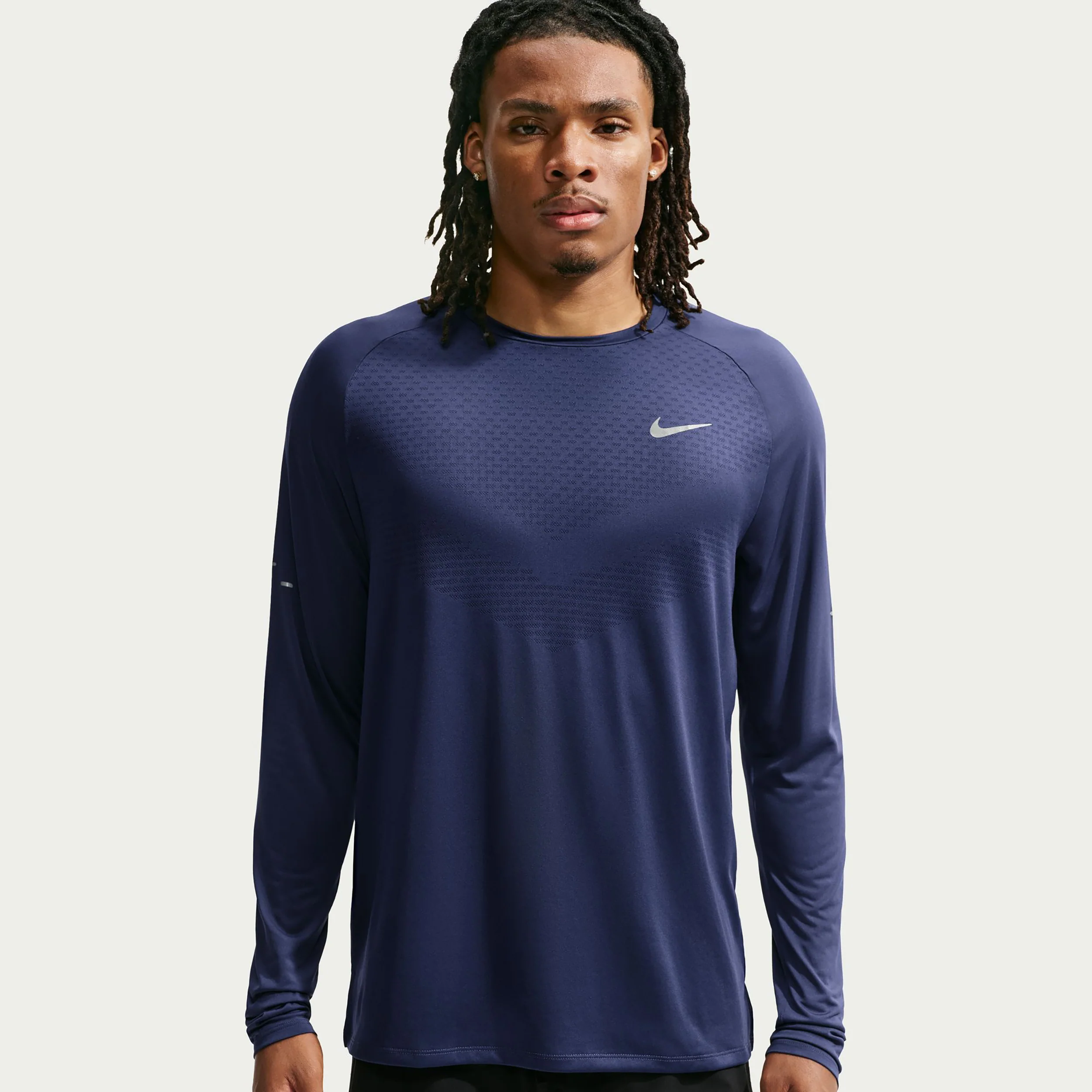 Stride  Laufshirt Herren - dunkelblau, silber - Image 3