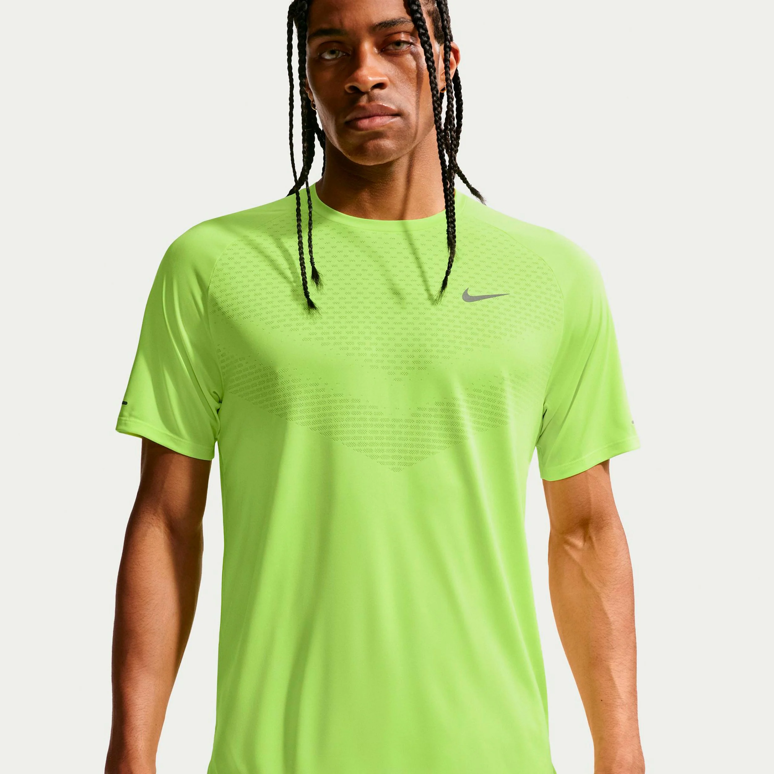 Stride Laufshirt Herren - neongelb, silber