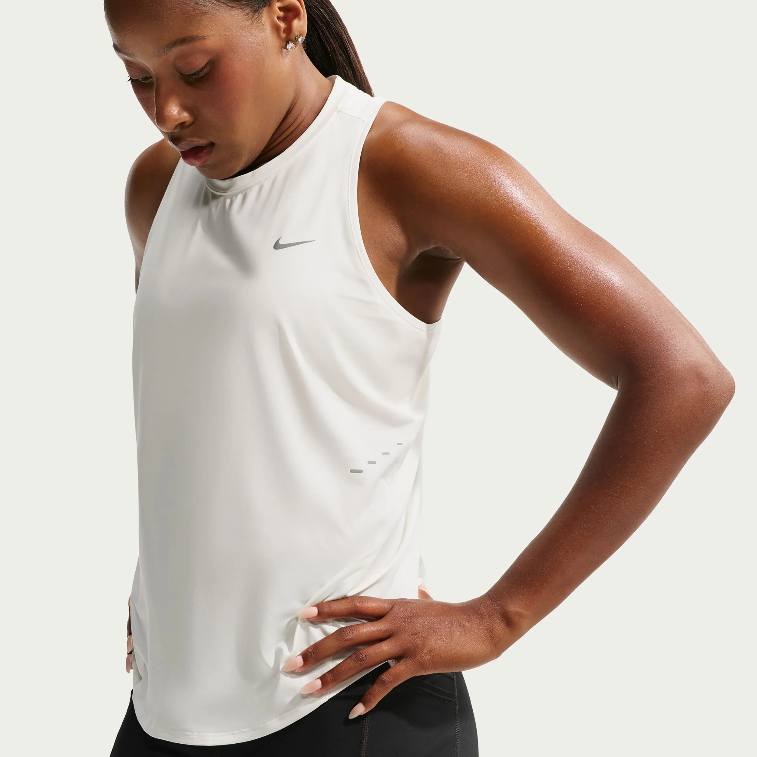 Swift  Laufshirt Damen - weiß, silber - Image 3