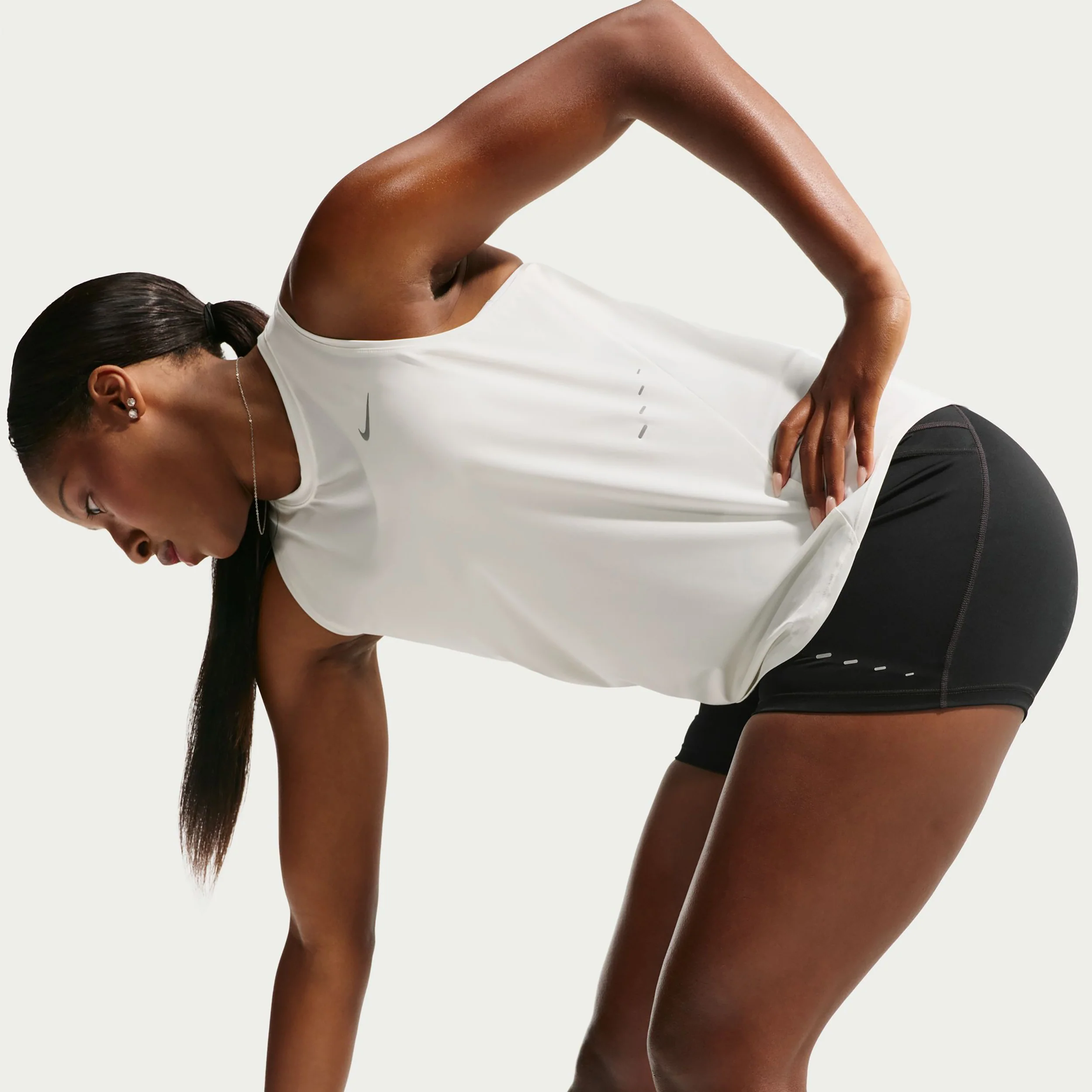 Swift  Laufshirt Damen - weiß, silber - Image 5