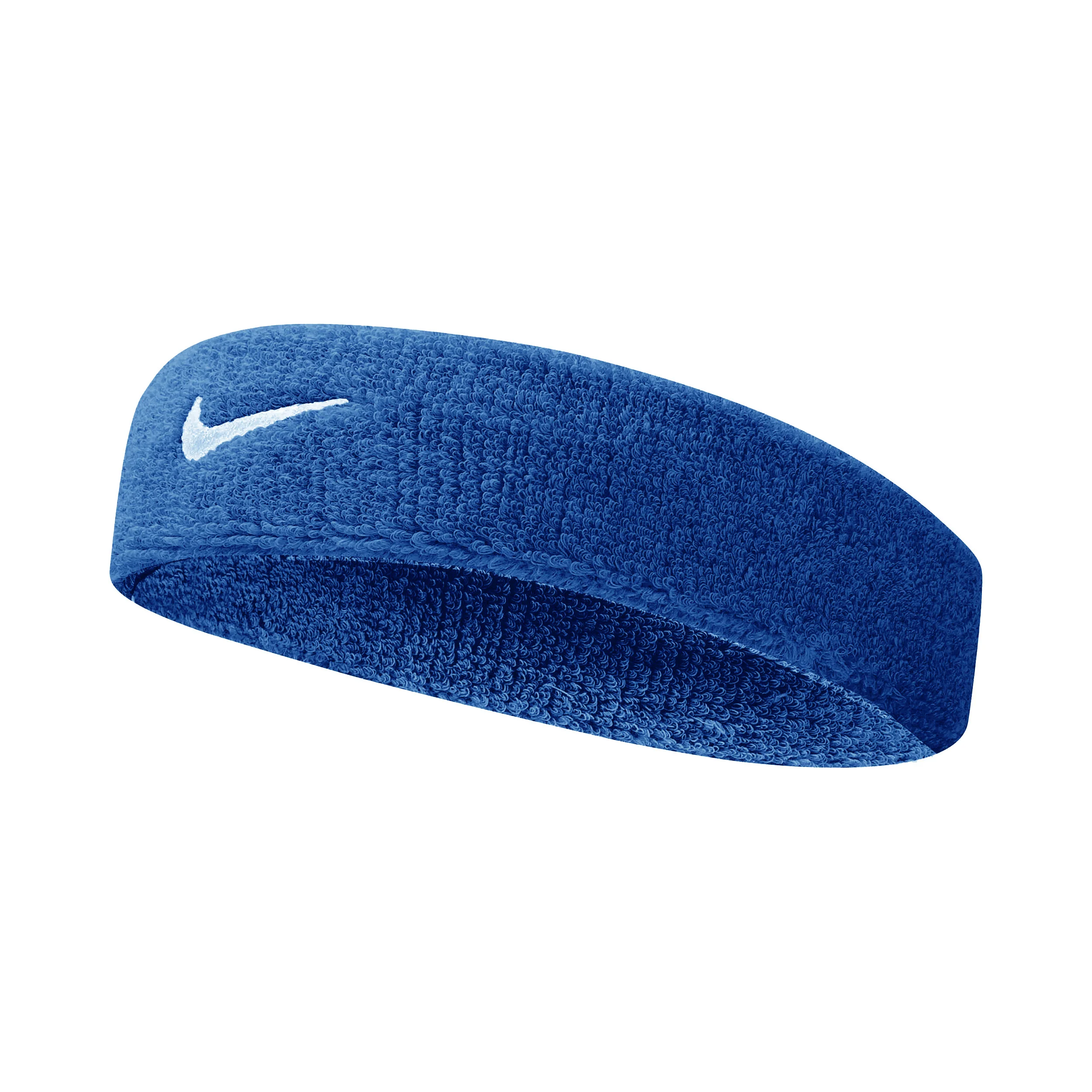 Swoosh Classic Stirnband Unisex - blau, weiß