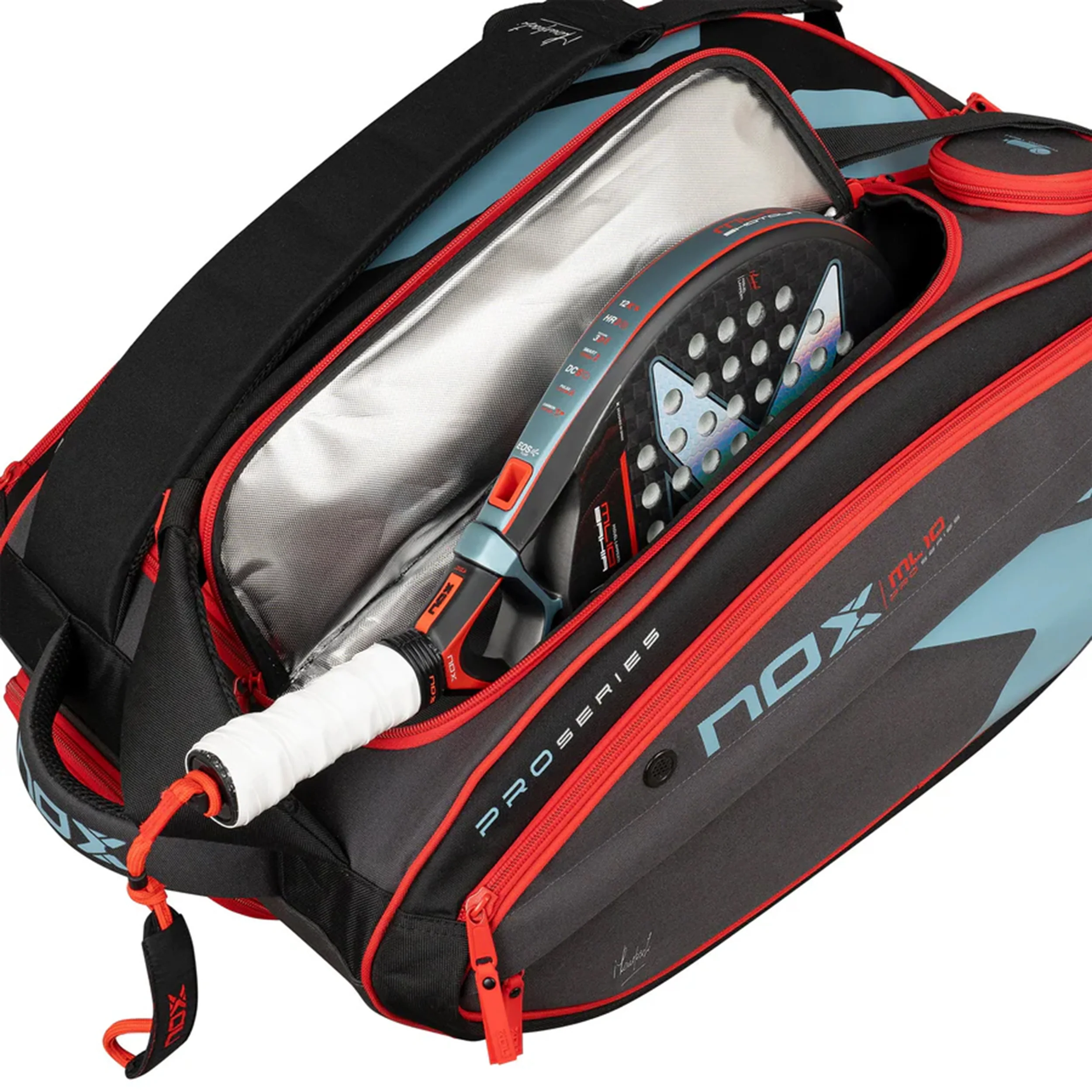 ML10 Competition XL Compact Padelschlägertasche-Schwarz,Rot - Image 5