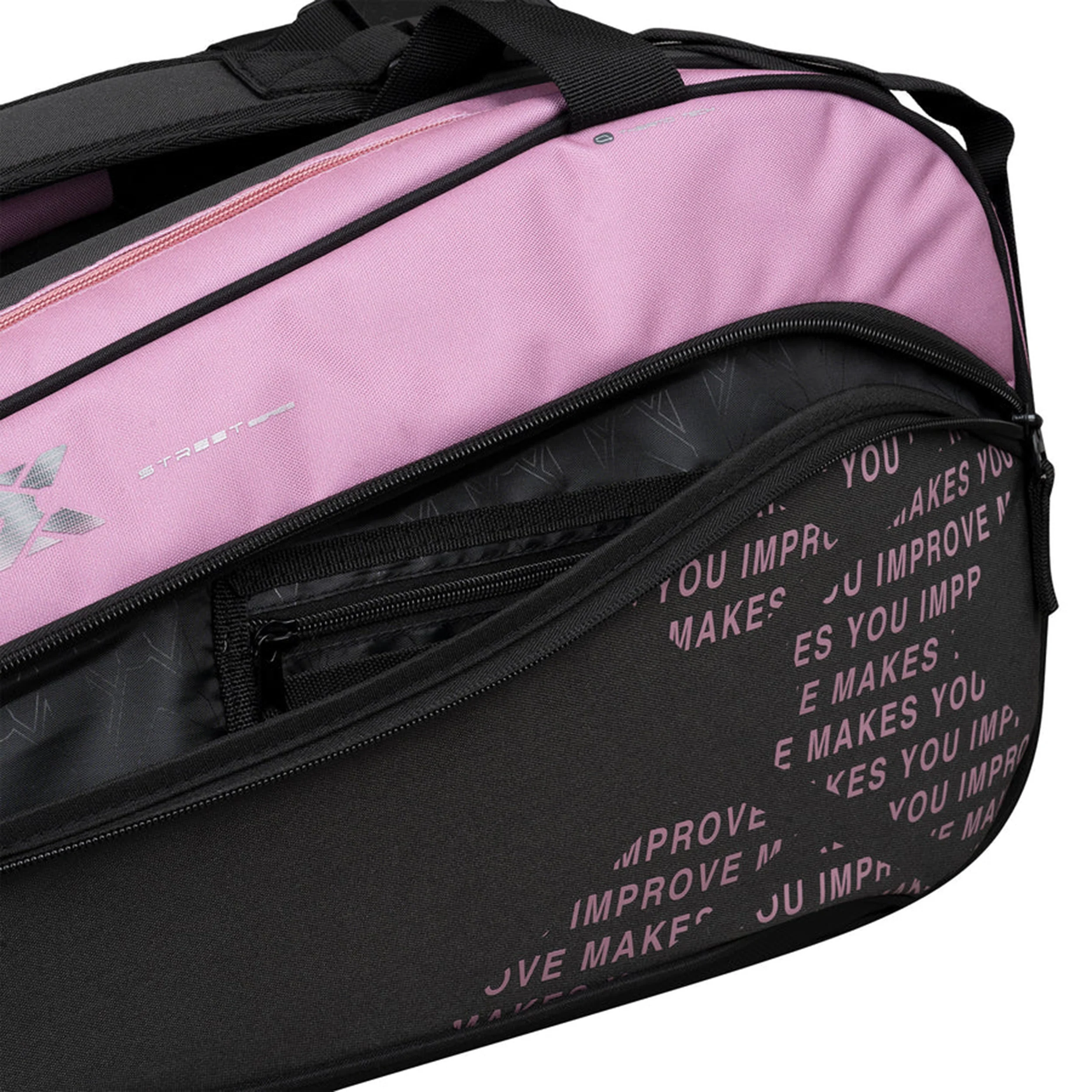 Padelschlägertasche-Grau,Pink - Image 8