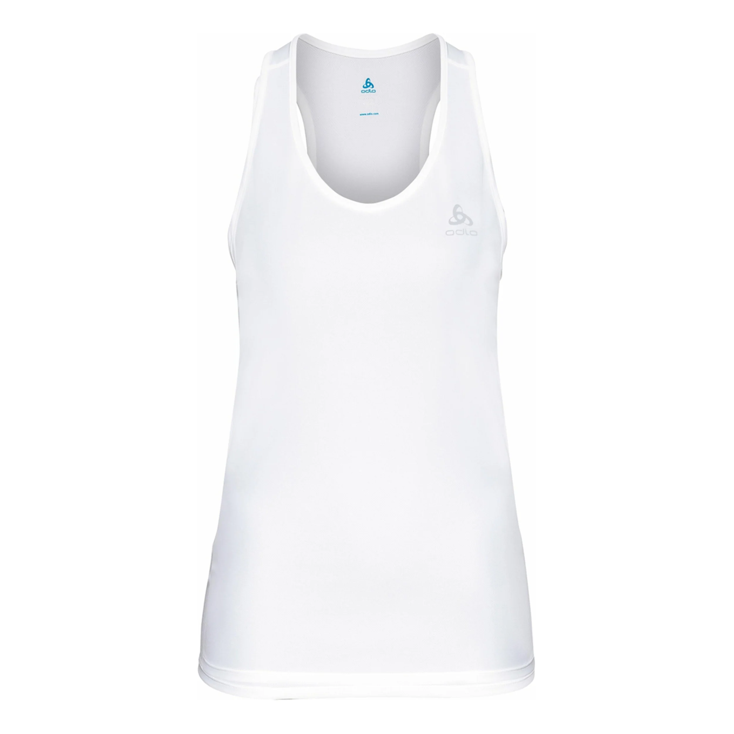 Crew Neck Essential Laufshirt Damen-Weiß