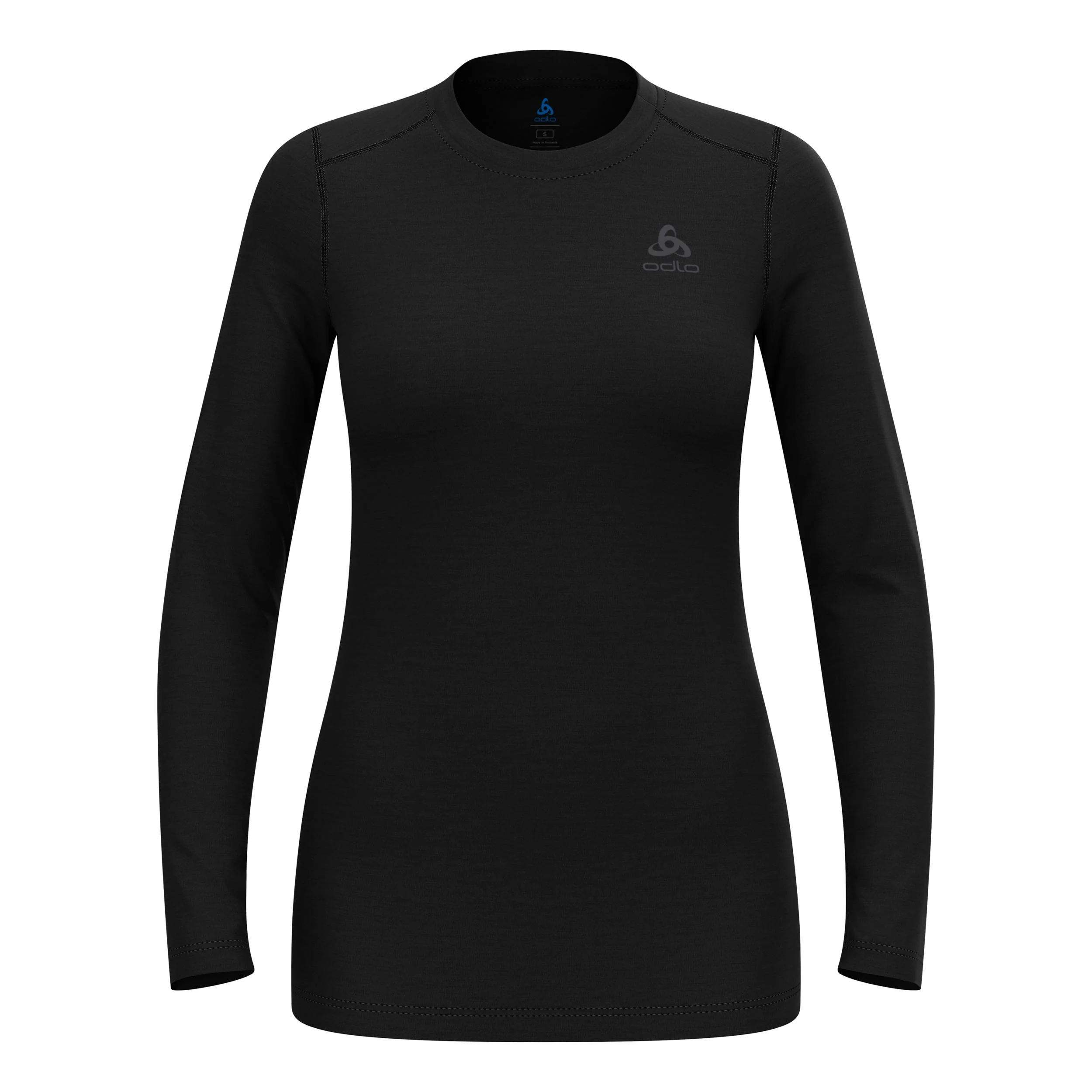 Merino 160Crew Longsleeve Damen-Schwarz