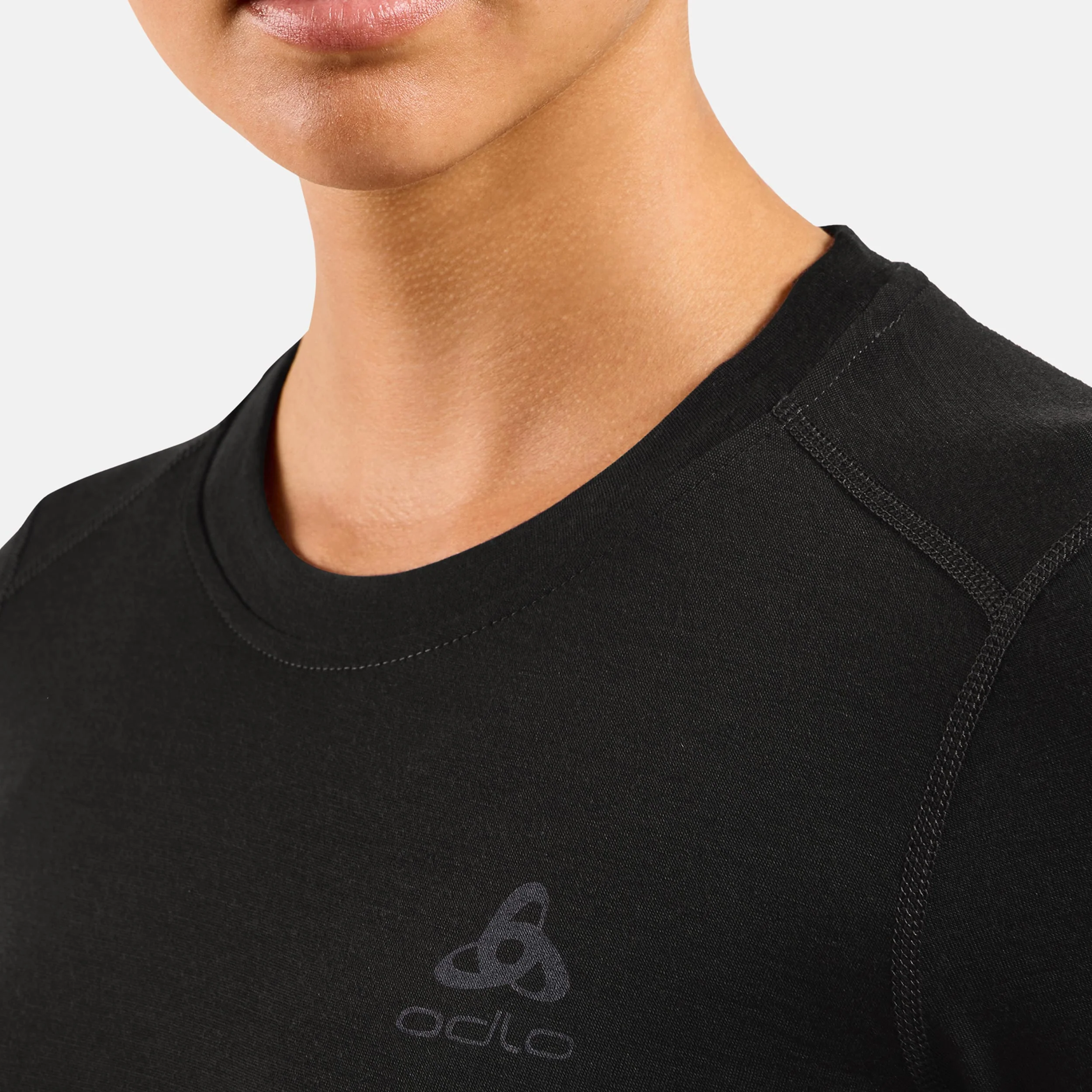 Merino 160Crew Longsleeve Damen-Schwarz - Image 6